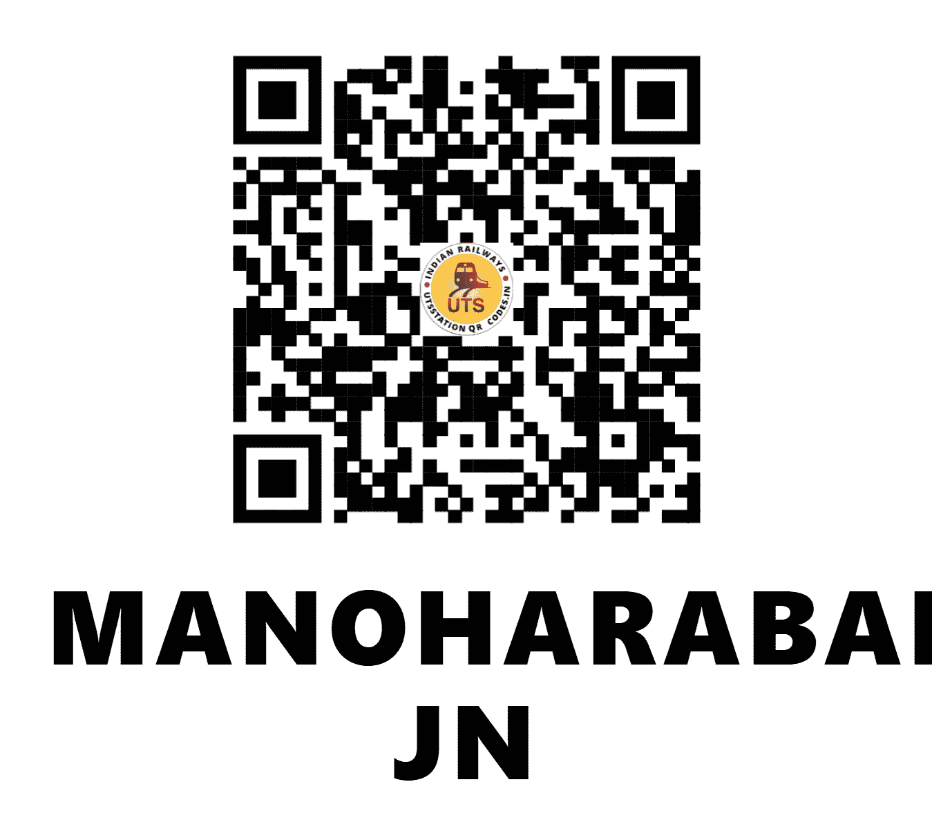 UTS QR Code for MANOHARABAD JN - MOB - SC (TELANGANA)