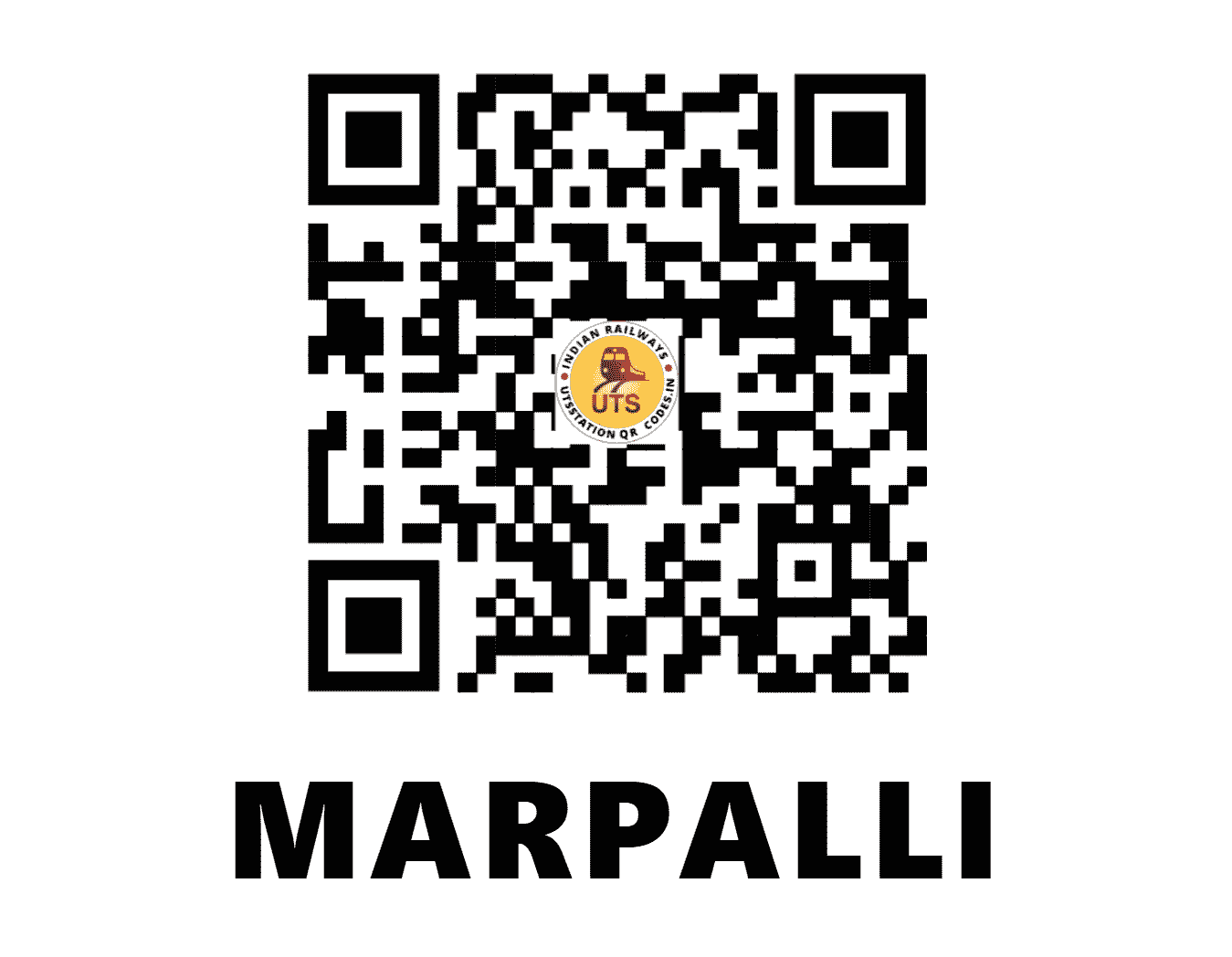 UTS QR Code for MARPALLI - MRF - SC (TELANGANA)