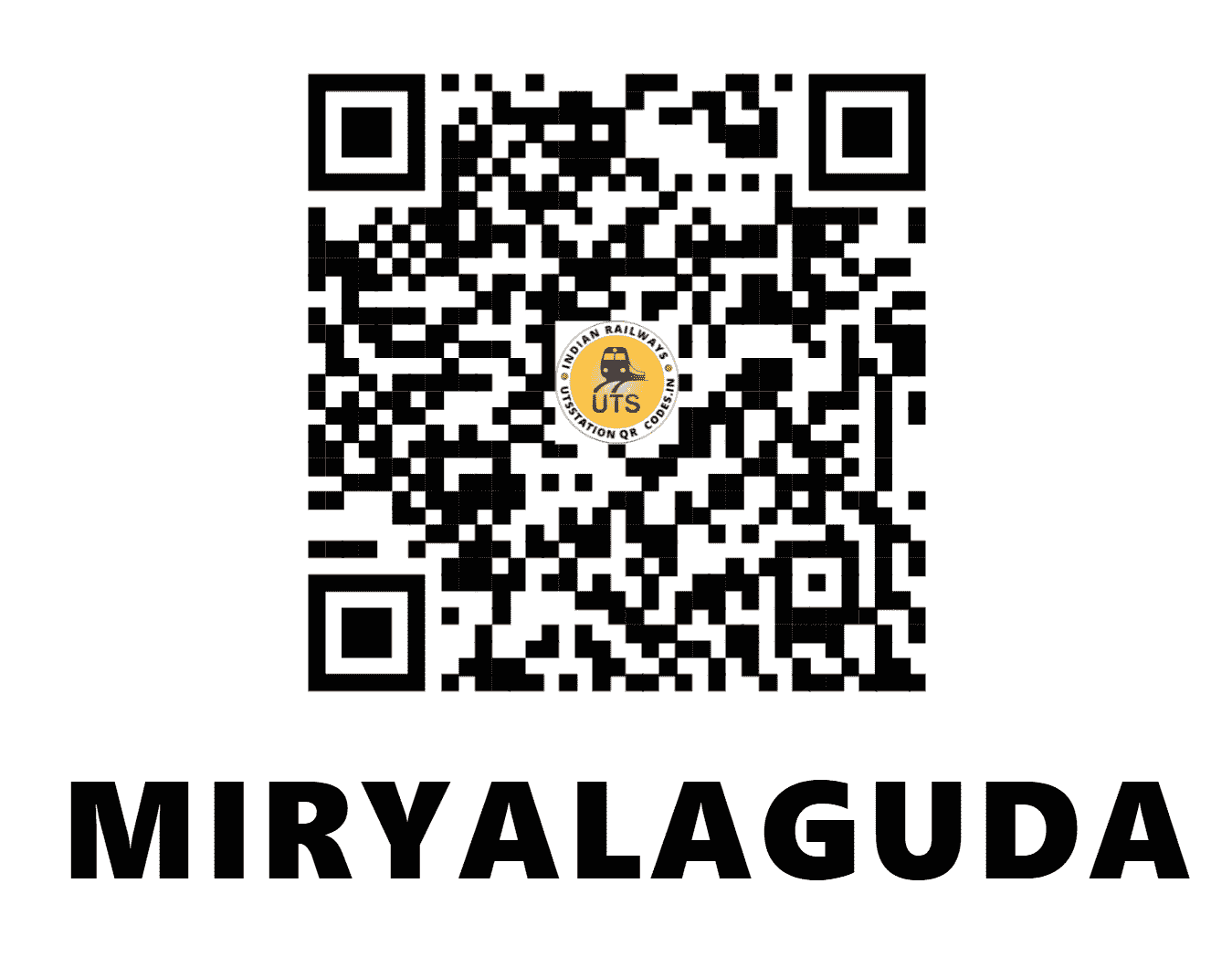 UTS QR Code for MIRYALAGUDA - MRGA - SC (TELANGANA)