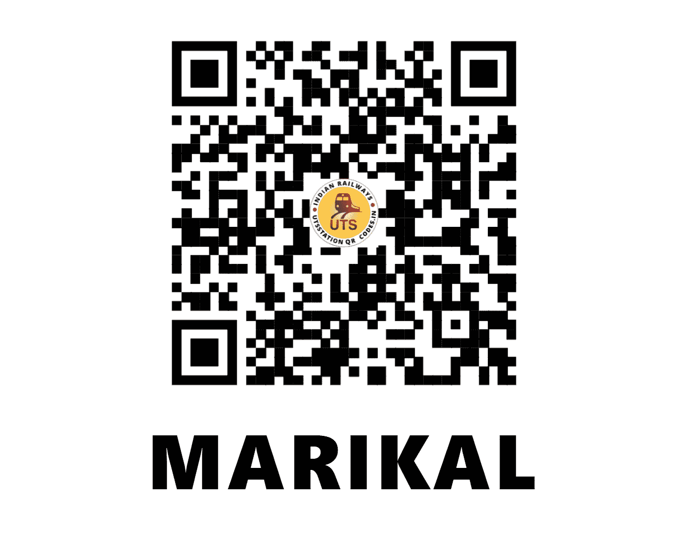 UTS QR Code for MARIKAL - MRKL - SC (TELANGANA)