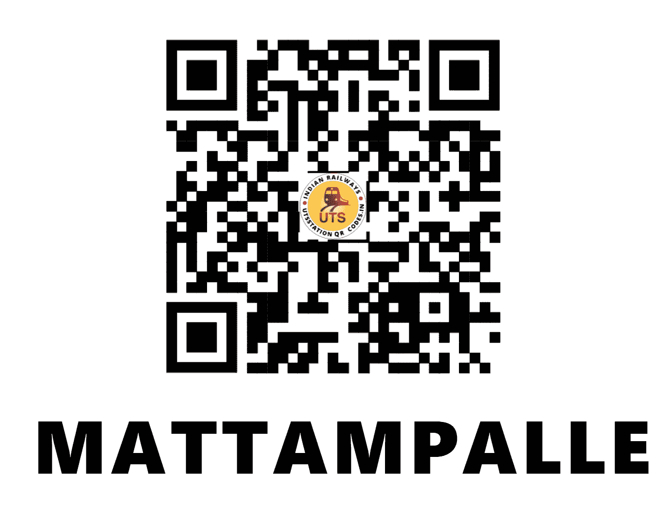 UTS QR Code for MATTAMPALLE - MTMP - SC (TELANGANA)