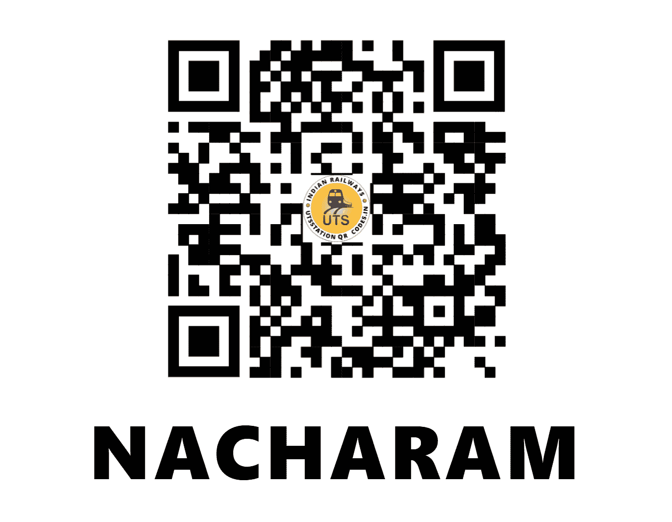 UTS QR Code for NACHARAM - NCRM - SC (TELANGANA)