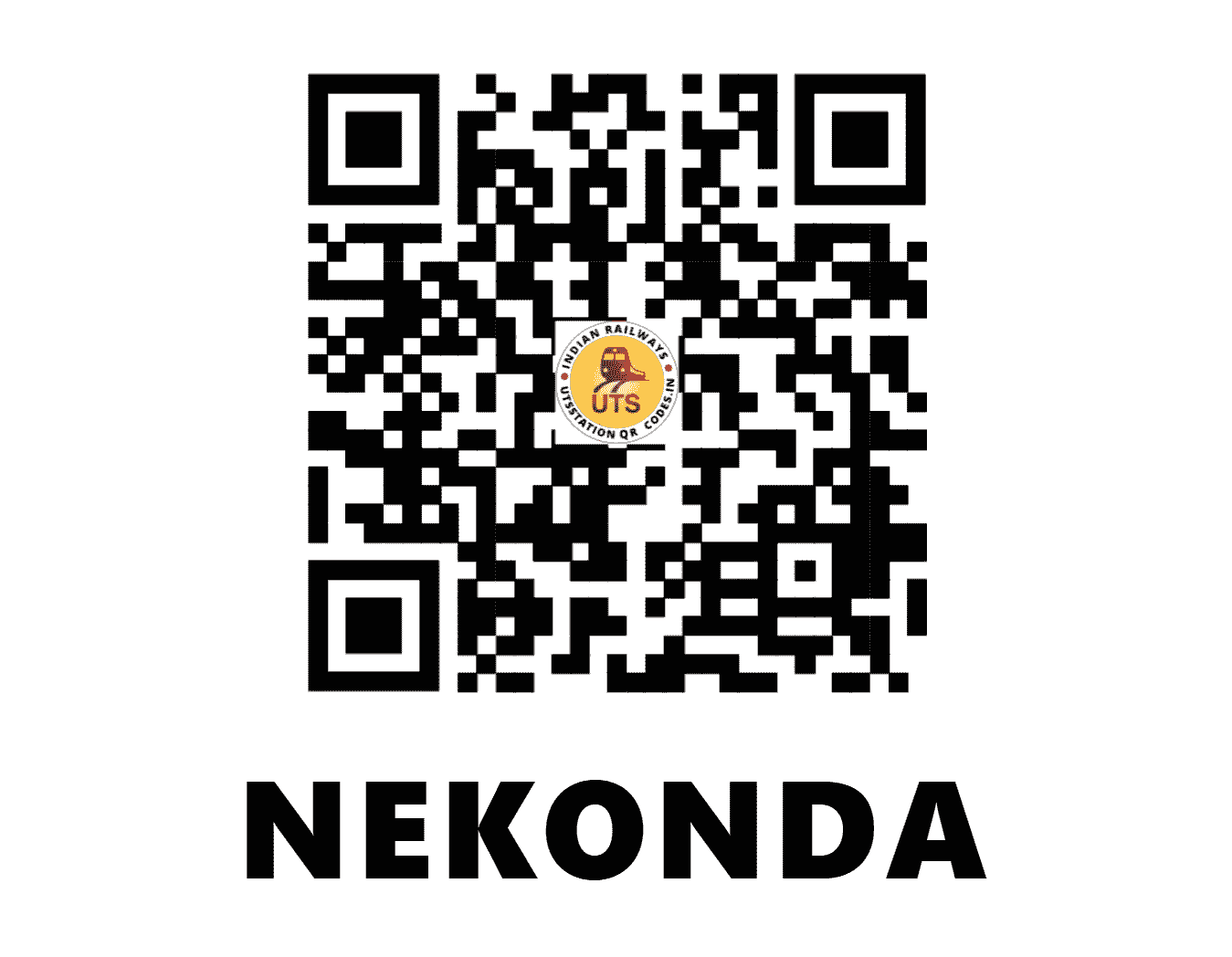 UTS QR Code for NEKONDA - NKD - SC (TELANGANA)