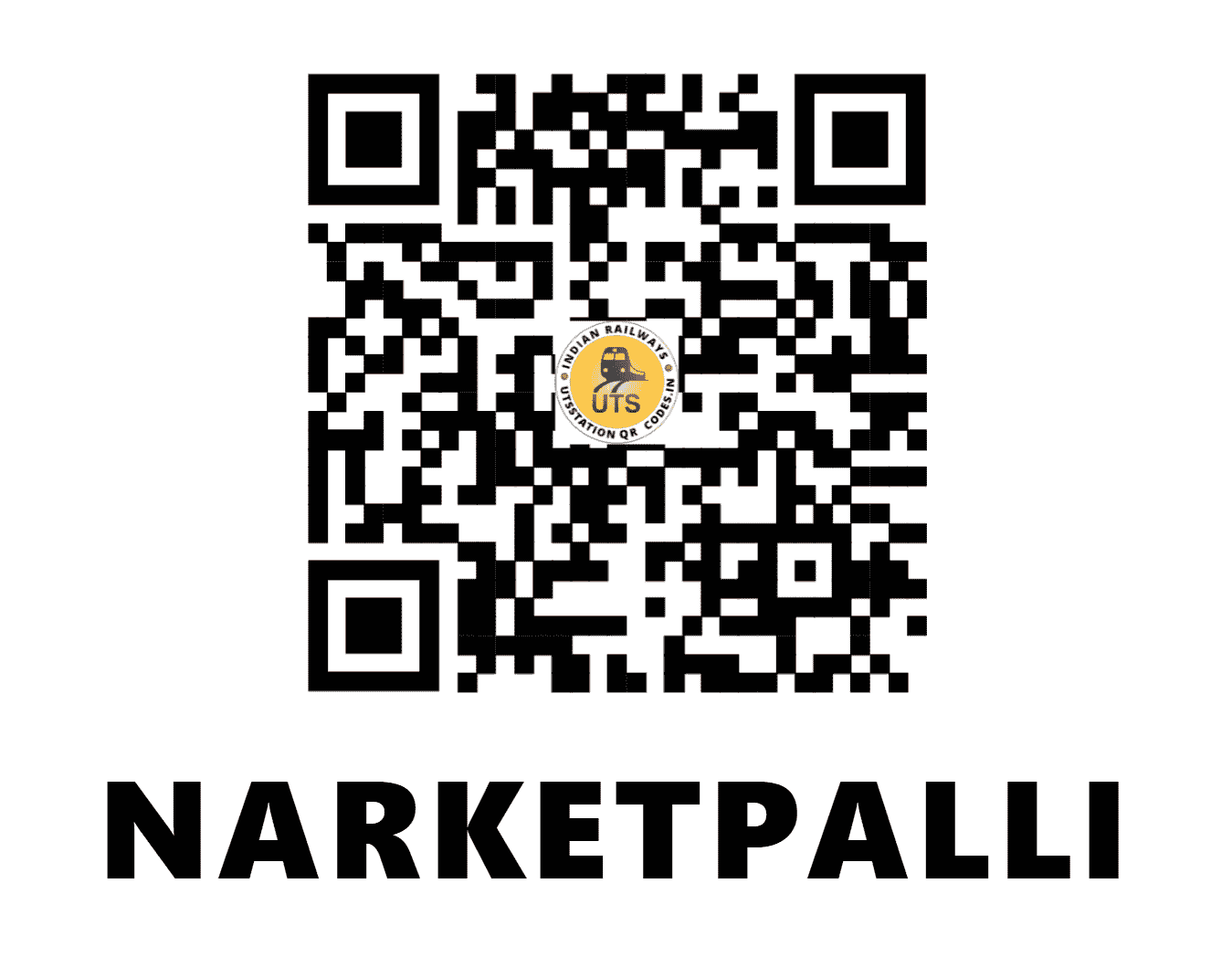 UTS QR Code for NARKETPALLI - NKPL - SC (TELANGANA)
