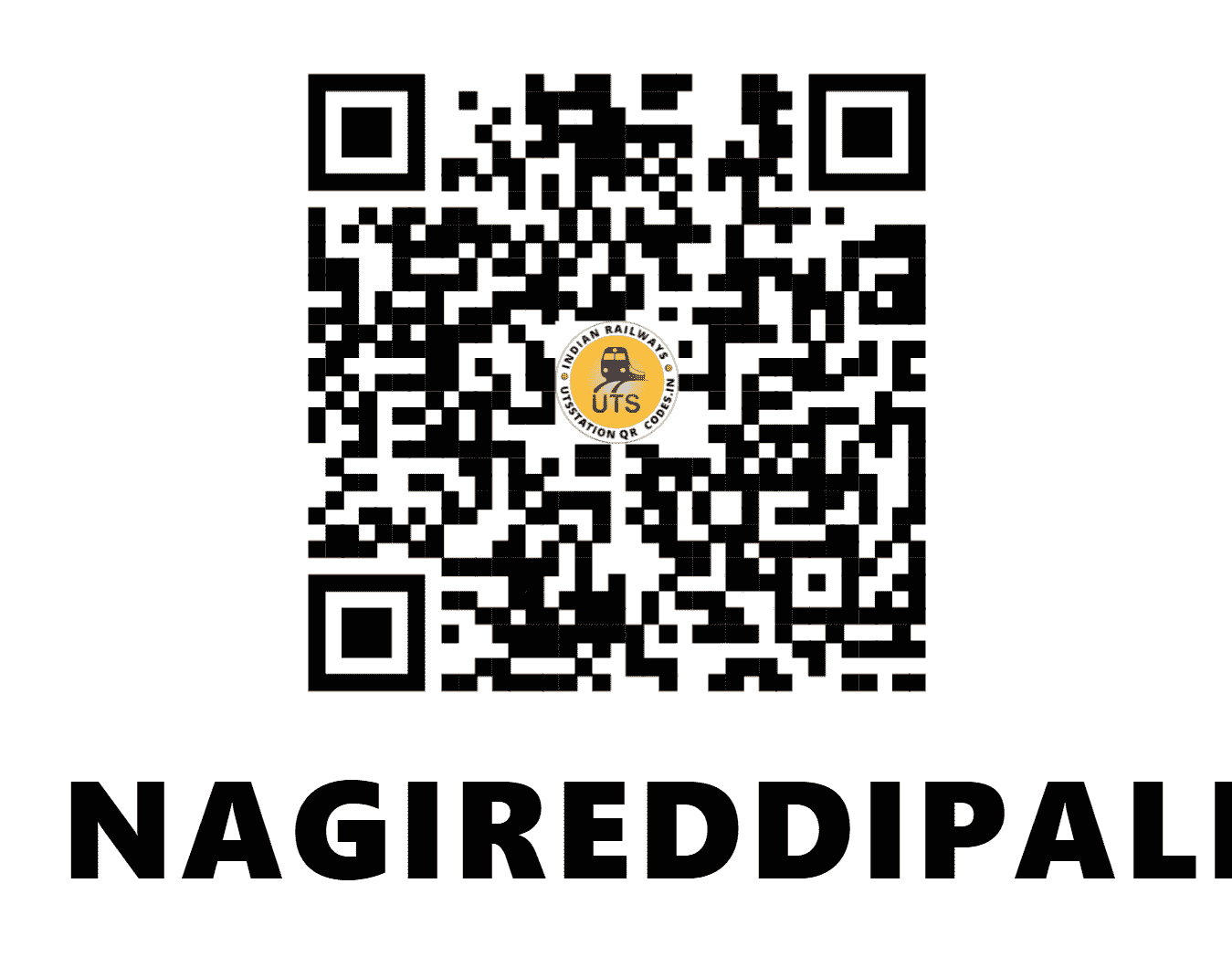 UTS QR Code for NAGIREDDIPALLI - NRDP - SC (TELANGANA)
