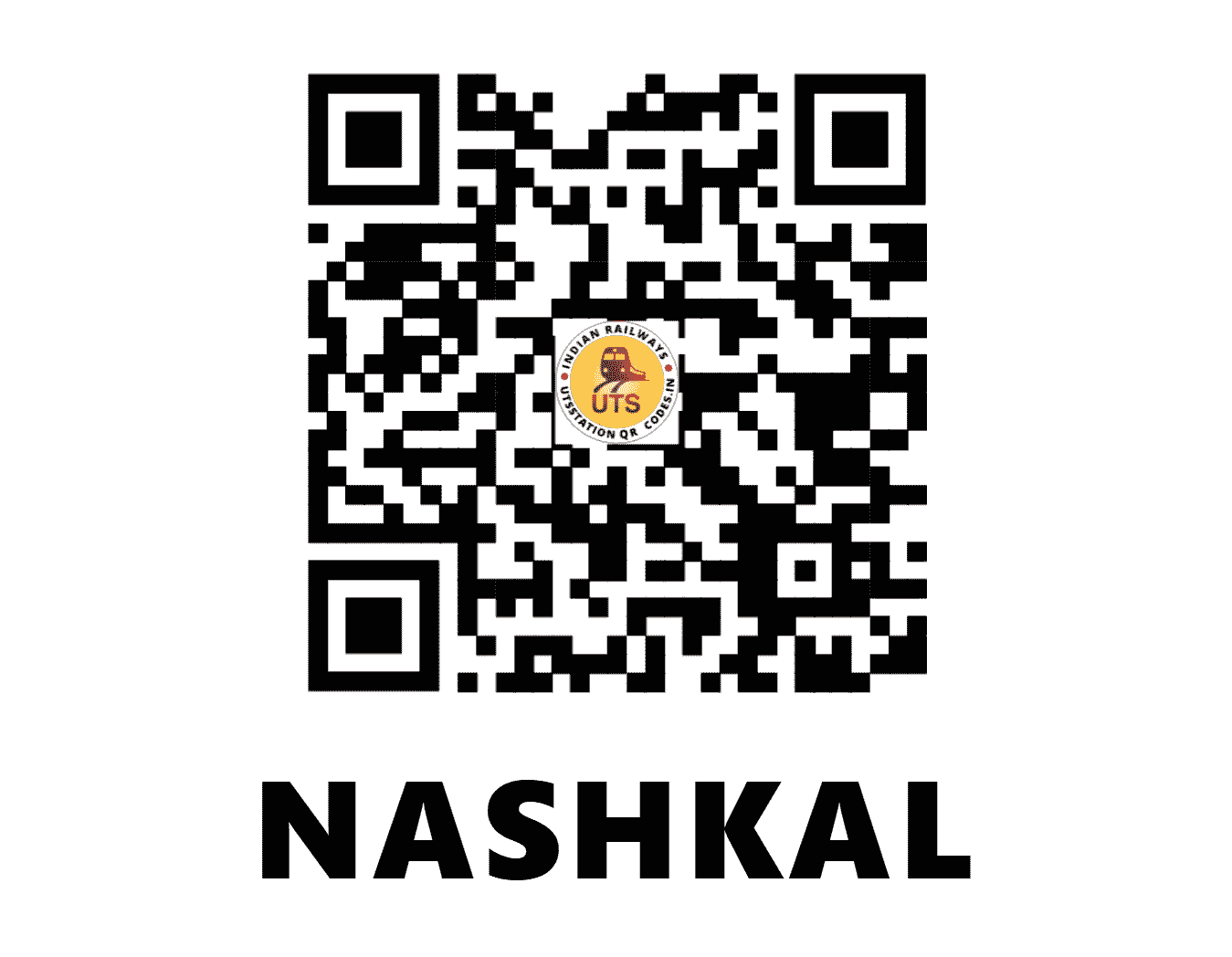 UTS QR Code for NASHKAL - NSKL - SC (TELANGANA)