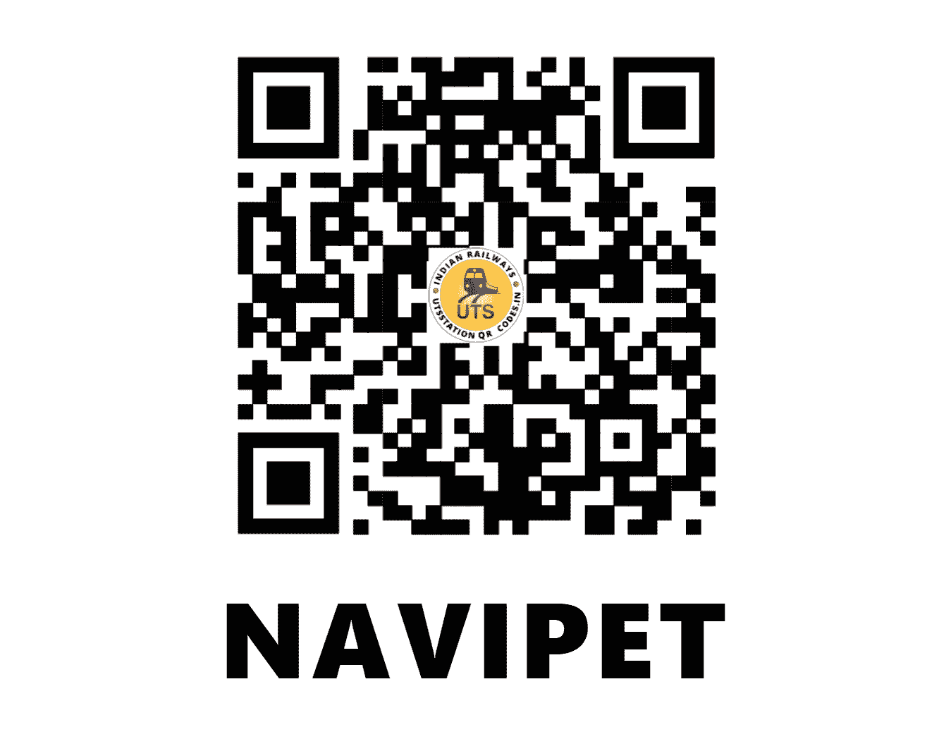 UTS QR Code for NAVIPET - NVT - SC (TELANGANA)