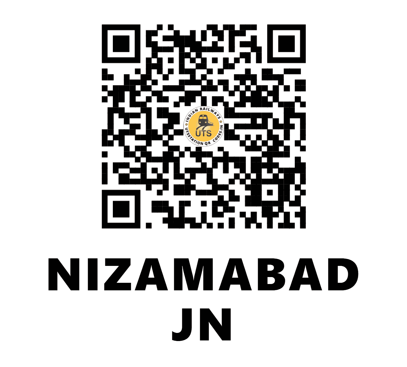 UTS QR Code for NIZAMABAD JN - NZB - SC (TELANGANA)