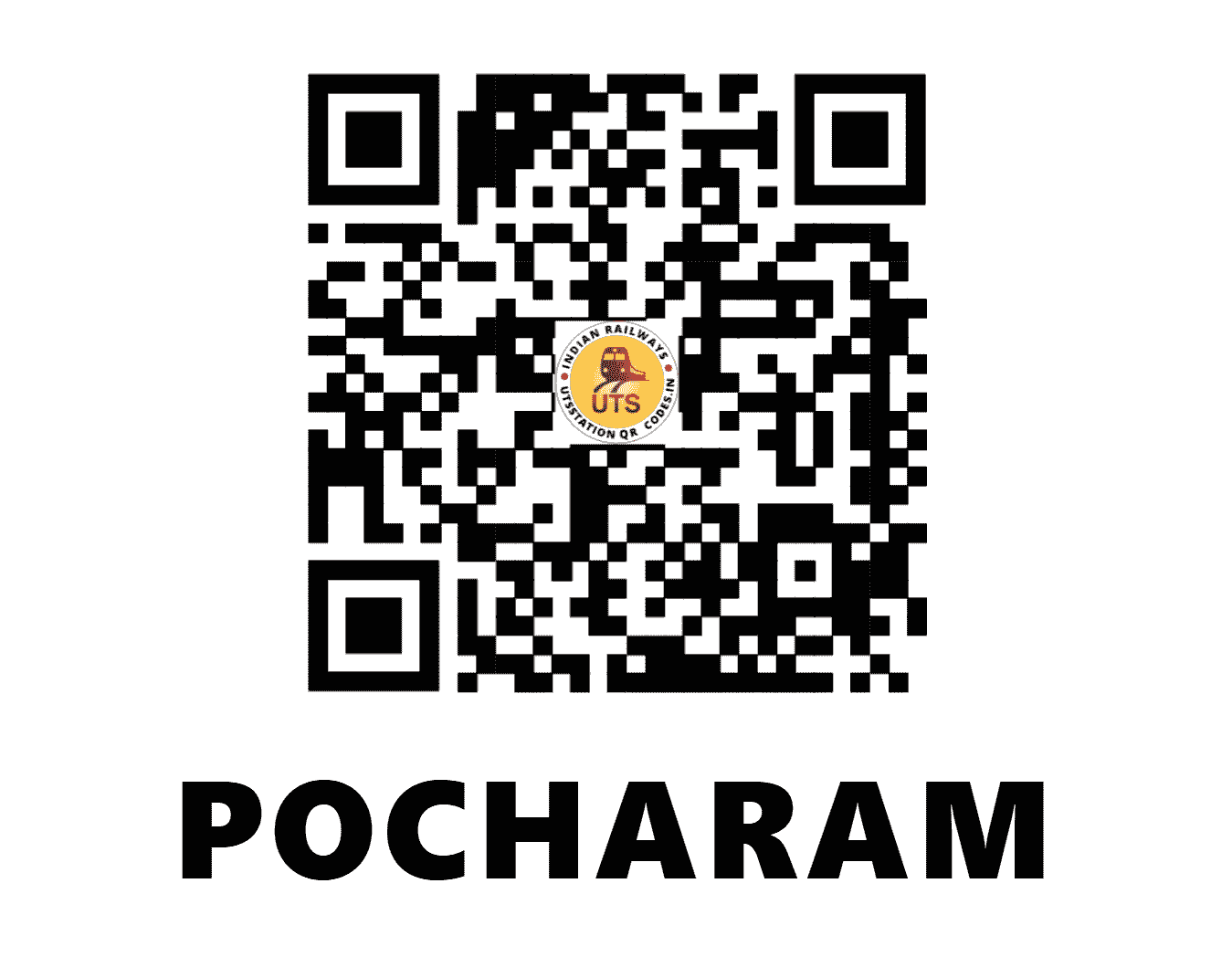 UTS QR Code for POCHARAM - PCZ - SC (TELANGANA)
