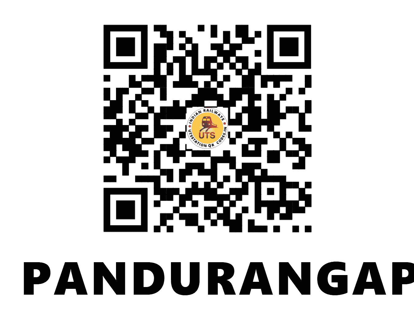 UTS QR Code for PANDURANGAPURAM - PGP - SC (TELANGANA)