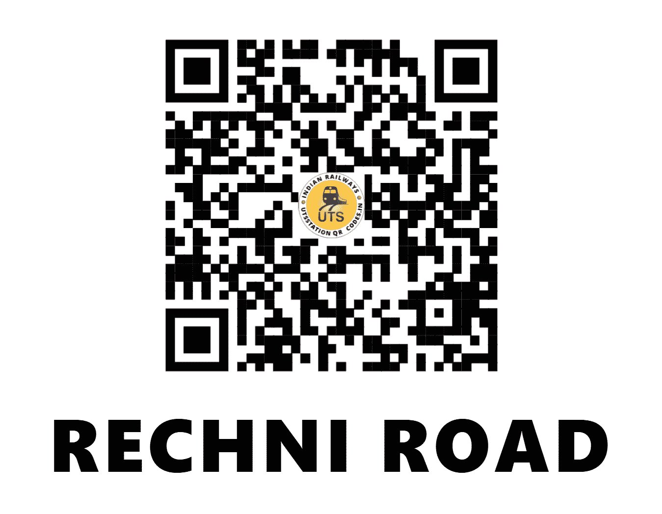 UTS QR Code for RECHNI ROAD - RECH - SC (TELANGANA)