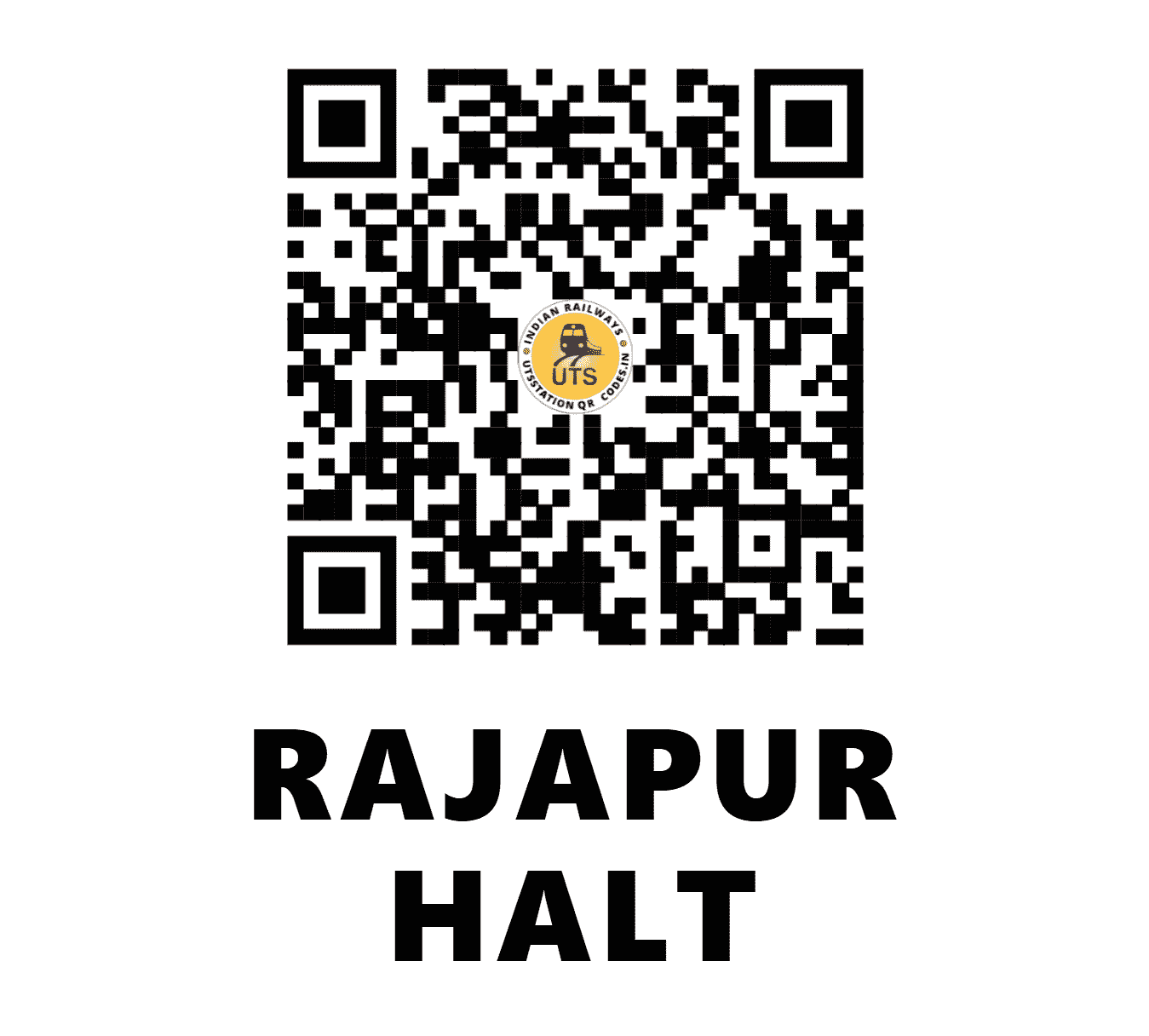 UTS QR Code for RAJAPUR HALT - RJAP - SC (TELANGANA)