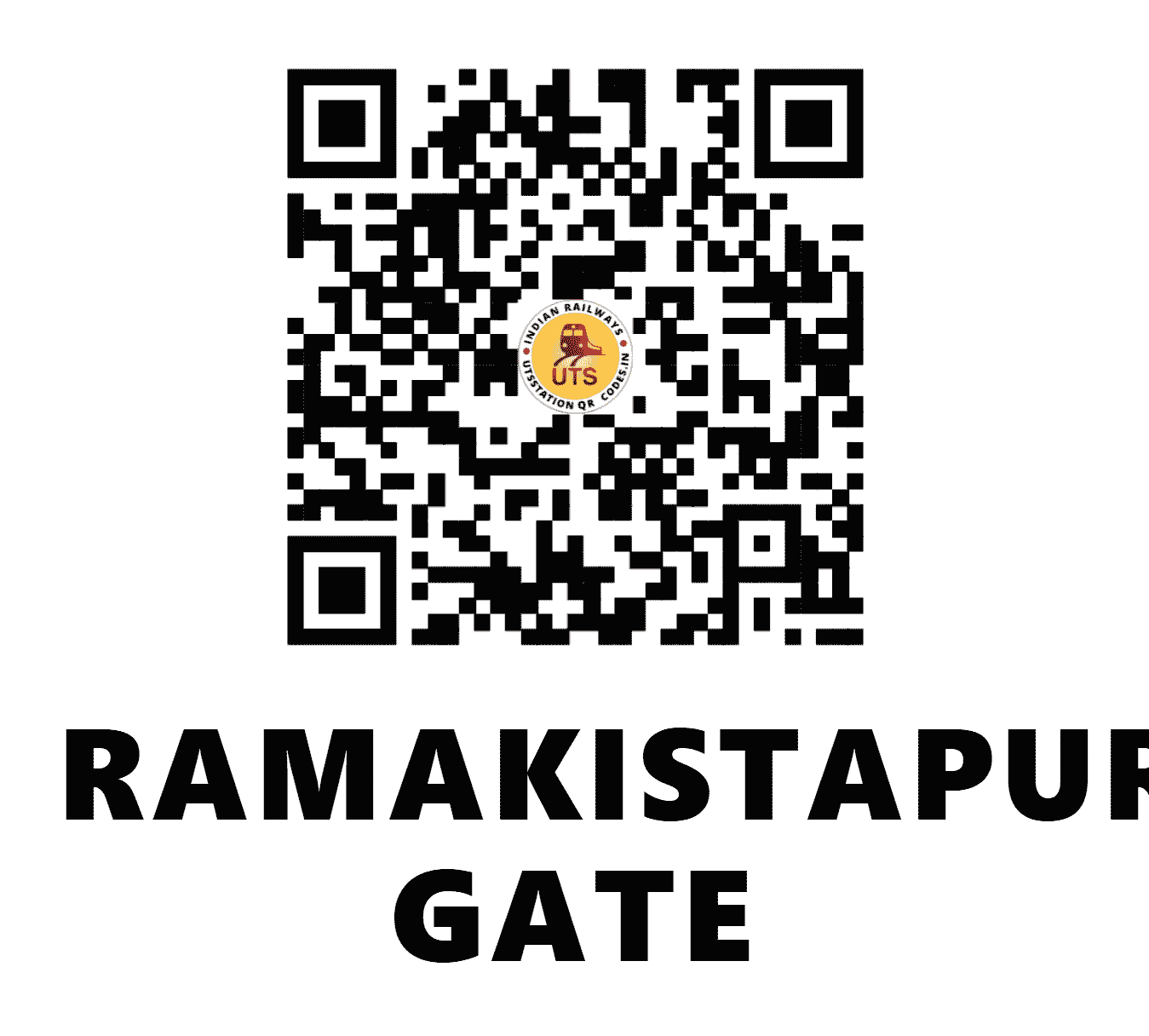 UTS QR Code for RAMAKISTAPURAM GATE - RKO - SC (TELANGANA)