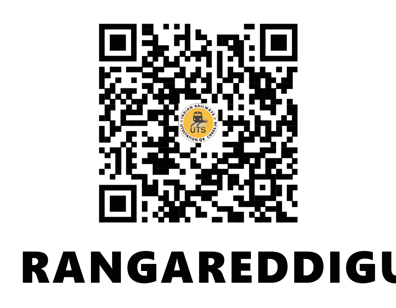 UTS QR Code for RANGAREDDIGUDA - RRGA - SC (TELANGANA)