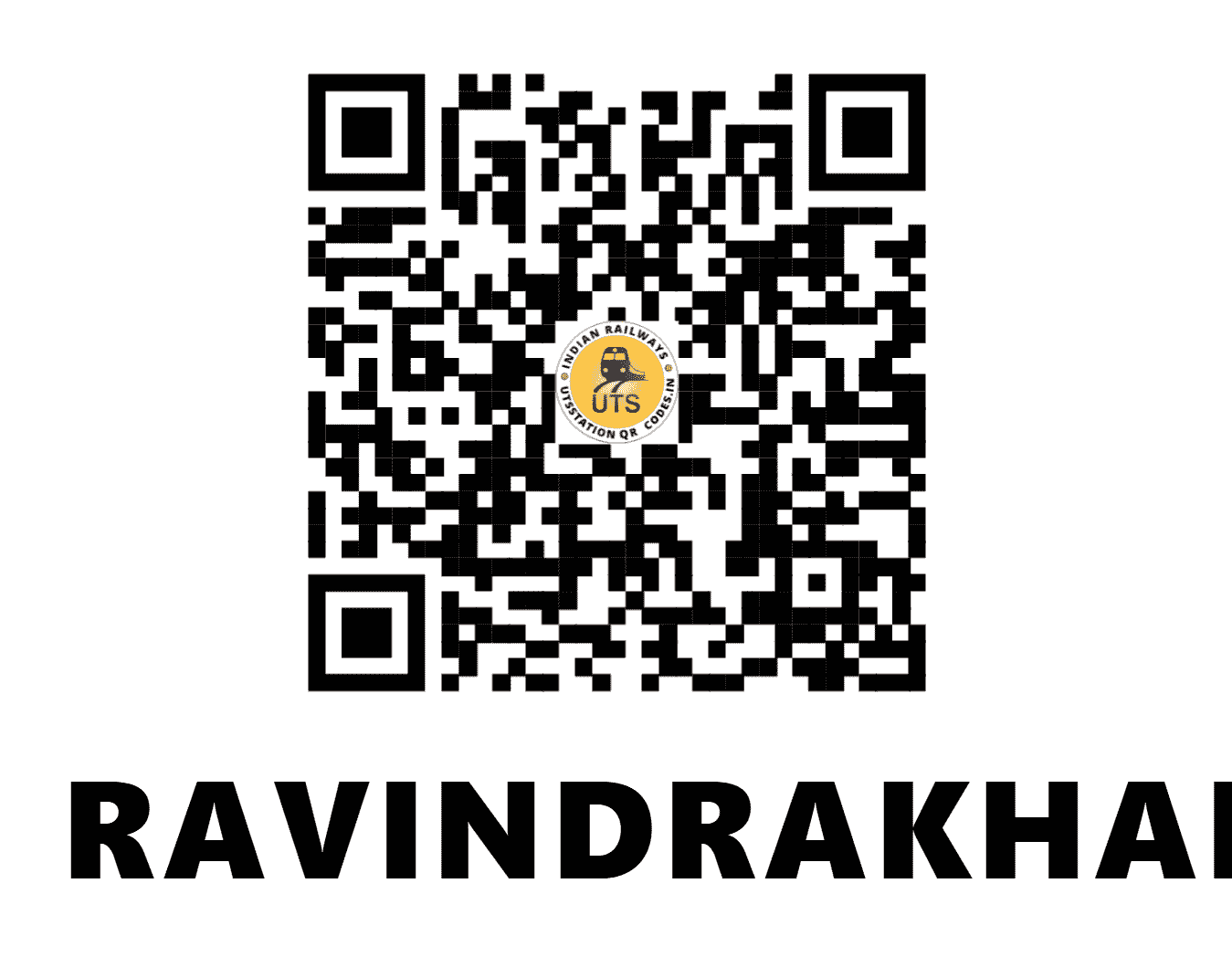 UTS QR Code for RAVINDRAKHANI - RVKH - SC (TELANGANA)