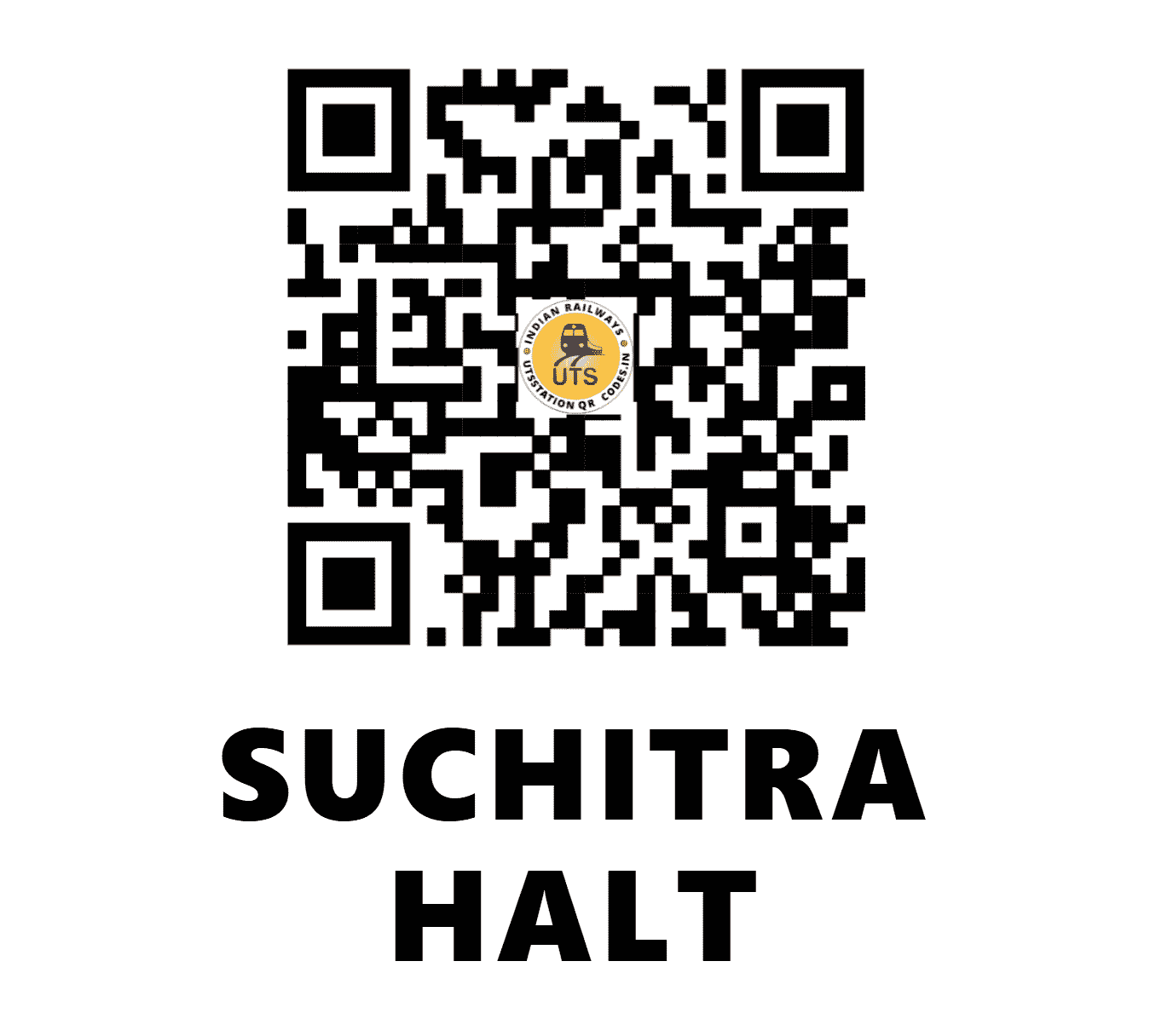 UTS QR Code for SUCHITRA HALT - SACH - SC (TELANGANA)