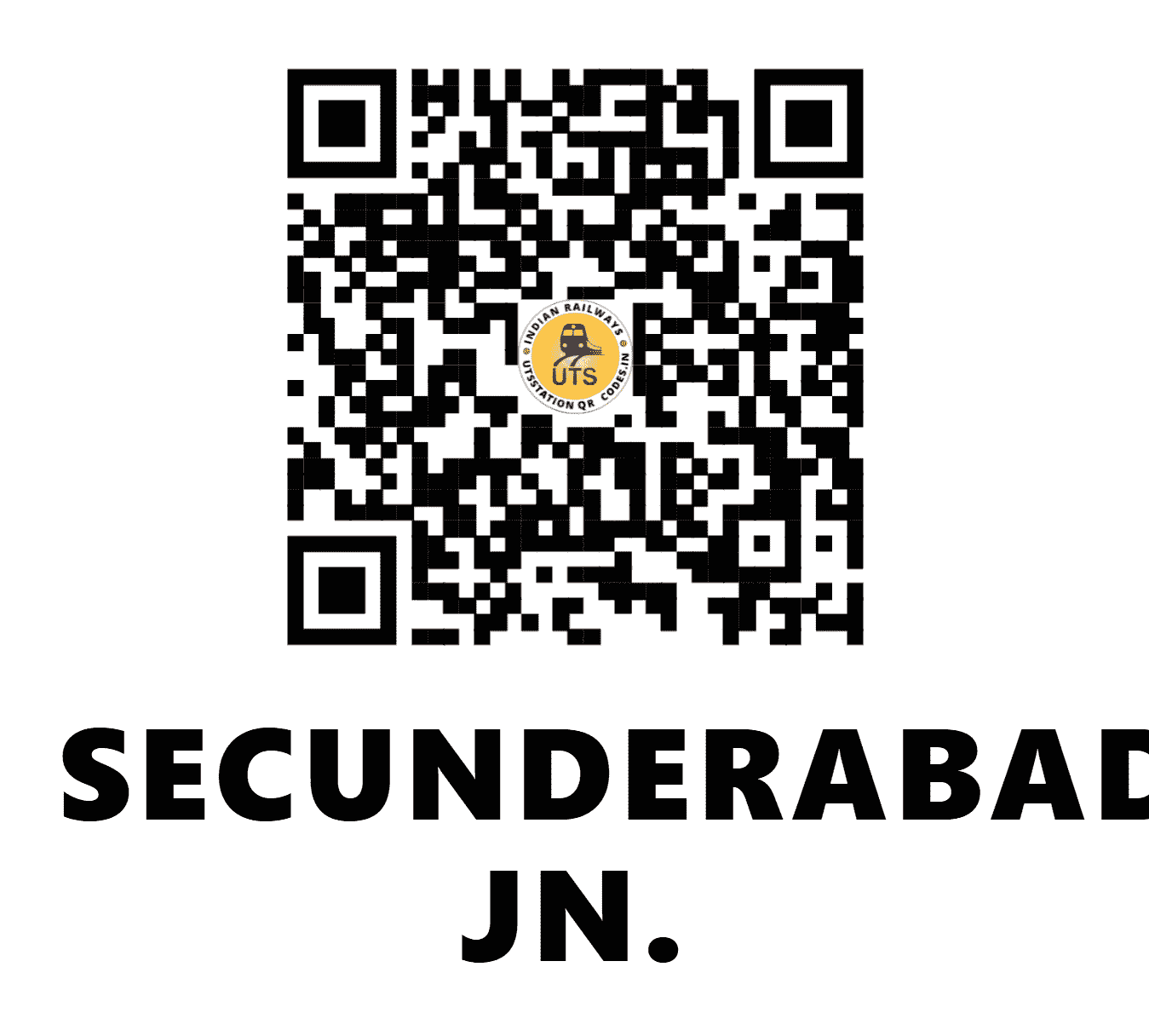 UTS QR Code for SECUNDERABAD JN. - SC - SC (TELANGANA)
