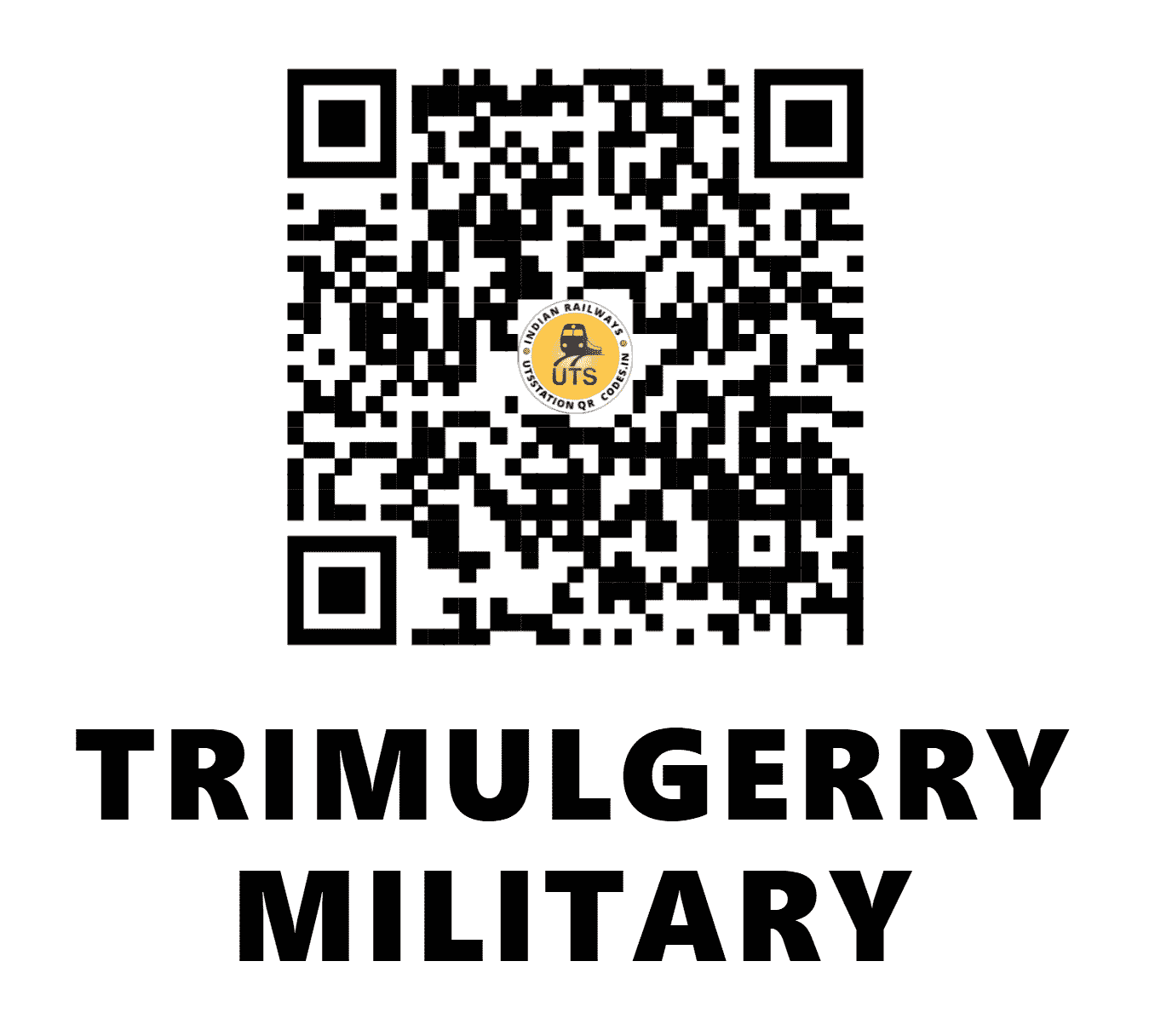 UTS QR Code for TRIMULGERRY MILITARY - SCMS - SC (TELANGANA)