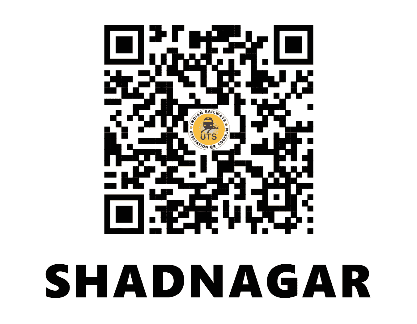 UTS QR Code for SHADNAGAR - SHNR - SC (TELANGANA)