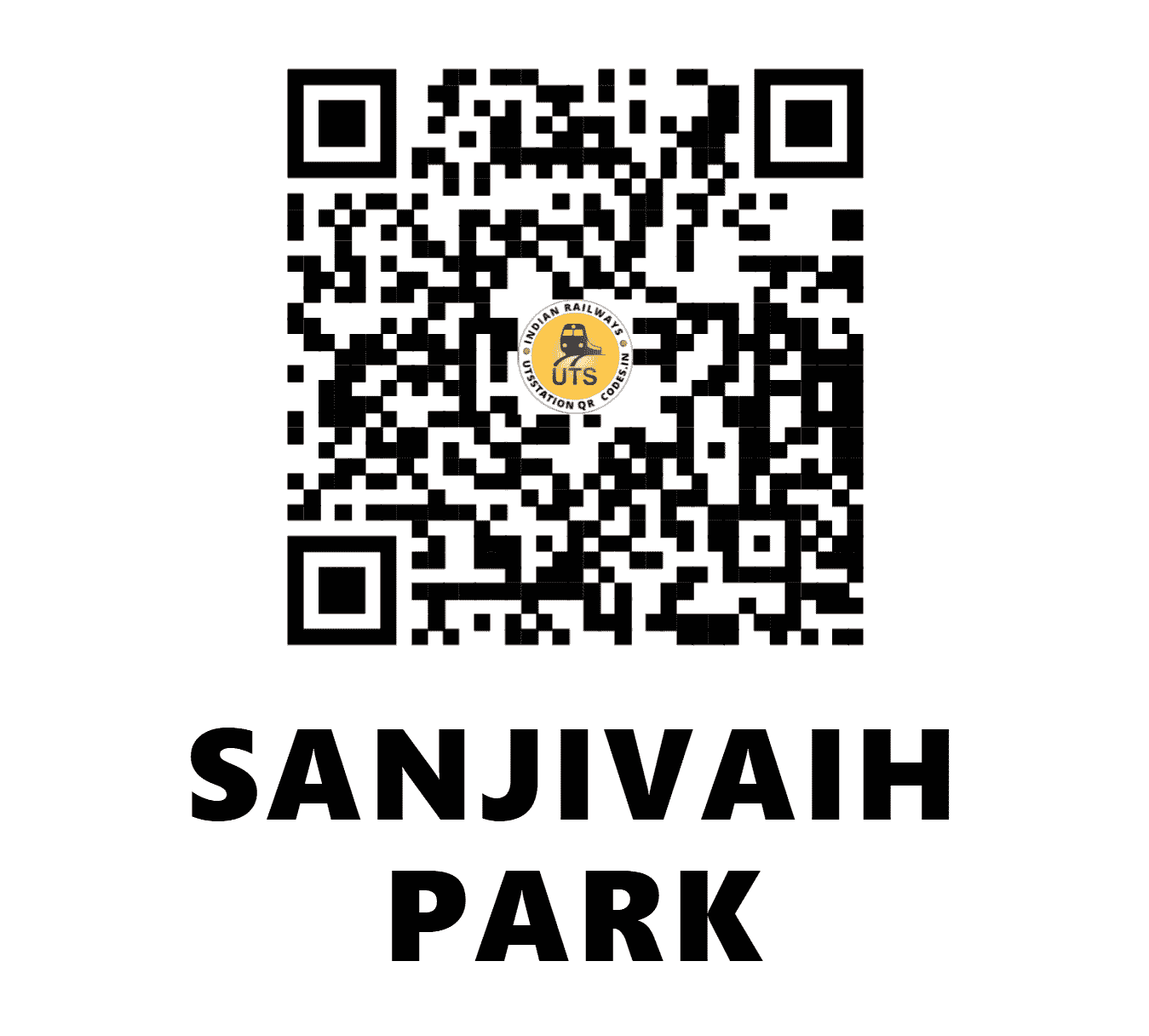 UTS QR Code for SANJIVAIH PARK - SJVP - SC (TELANGANA)