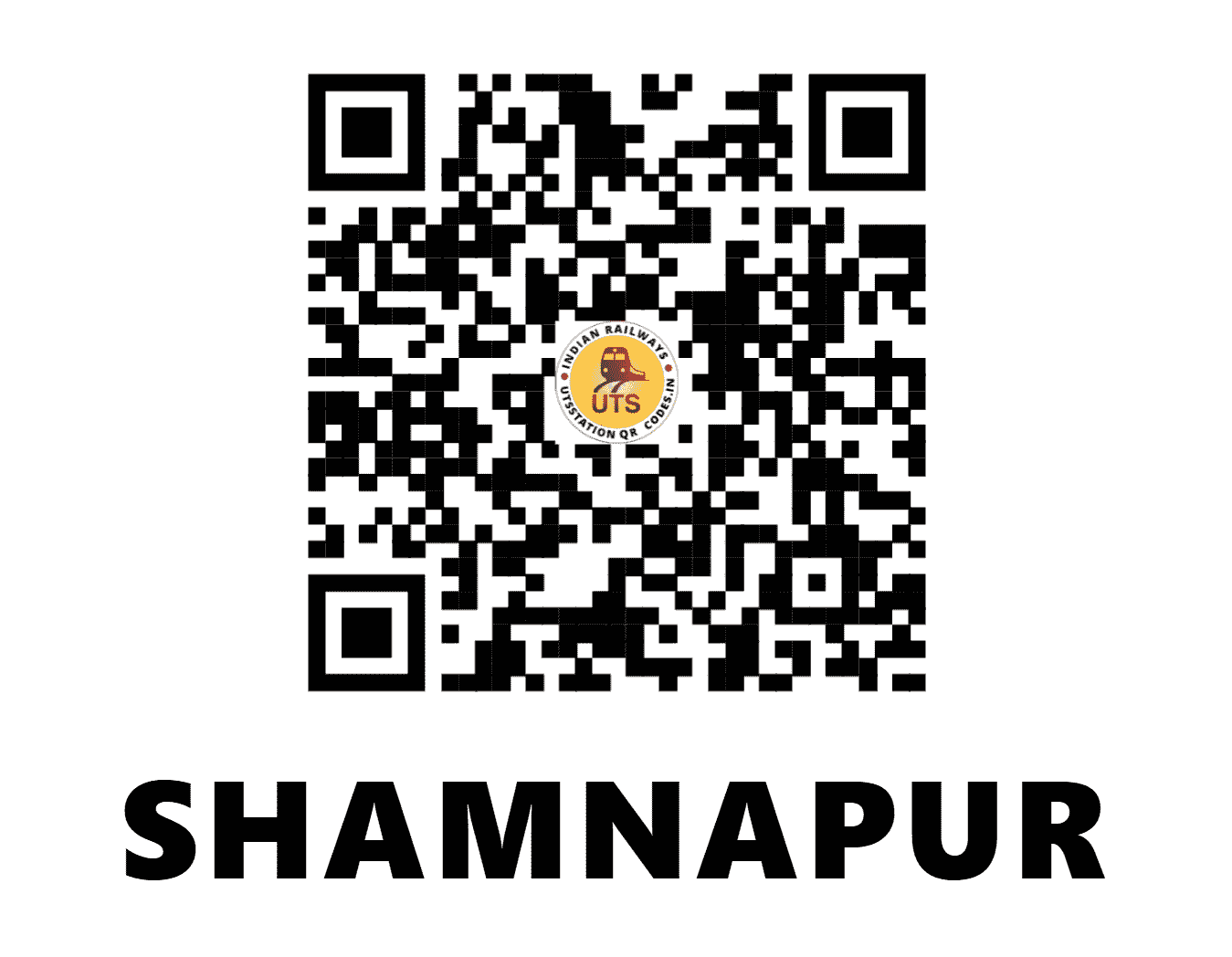 UTS QR Code for SHAMNAPUR - SMAP - SC (TELANGANA)