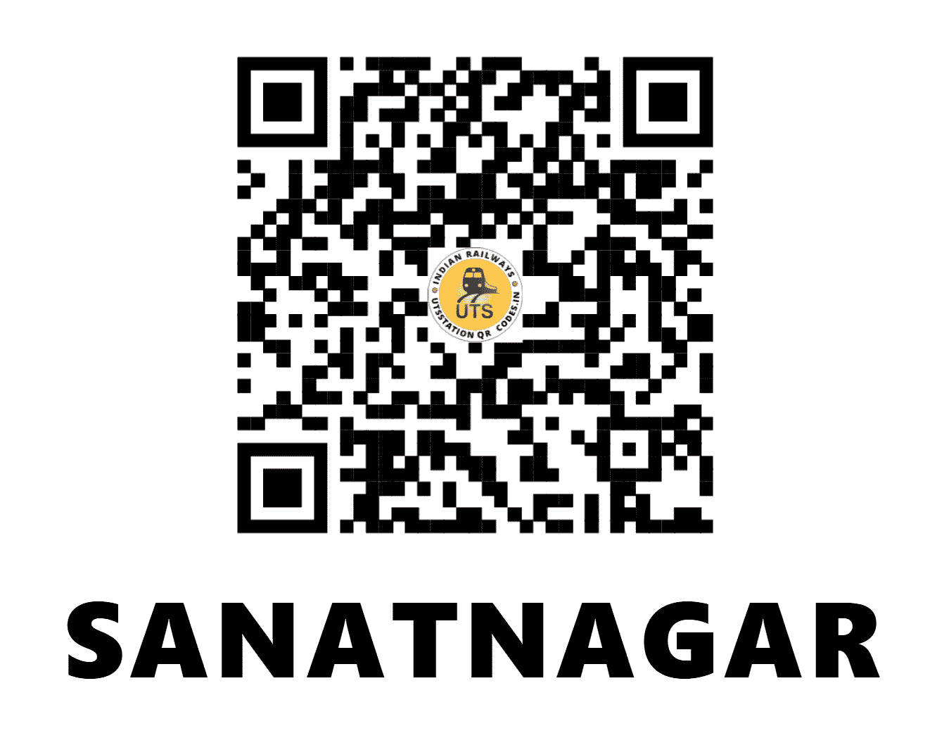 UTS QR Code for SANATNAGAR - SNF - SC (TELANGANA)