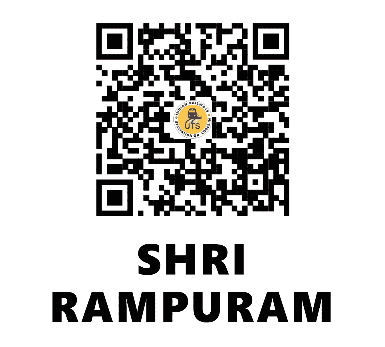 UTS QR Code for SHRI RAMPURAM - SRMR - SC (TELANGANA)