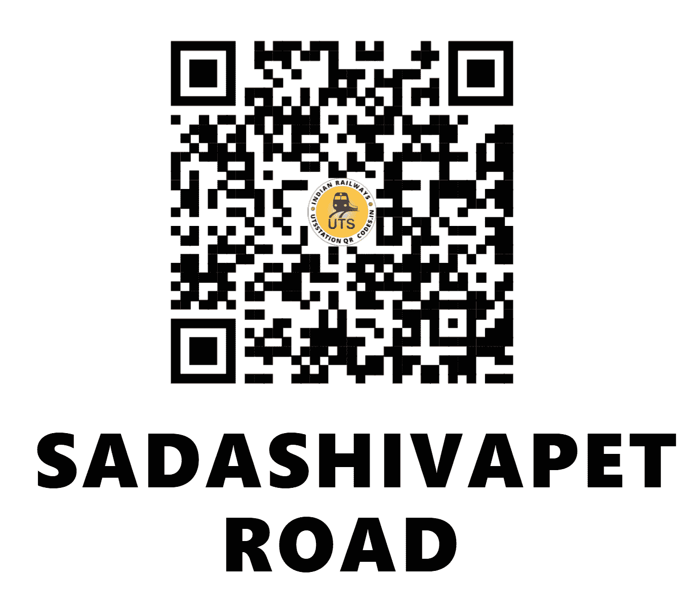 UTS QR Code for SADASHIVAPET ROAD - SSPD - SC (TELANGANA)