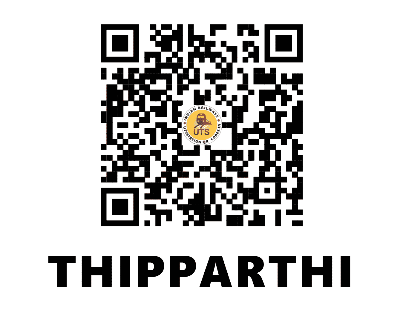 UTS QR Code for THIPPARTHI - TPPI - SC (TELANGANA)