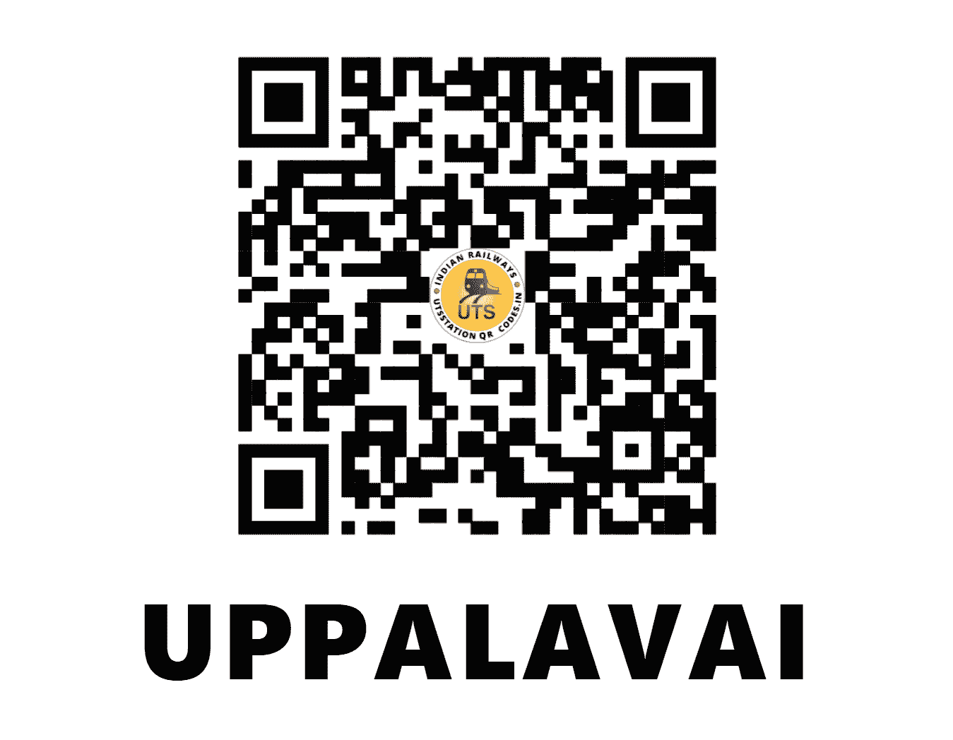UTS QR Code for UPPALAVAI - UPW - SC (TELANGANA)