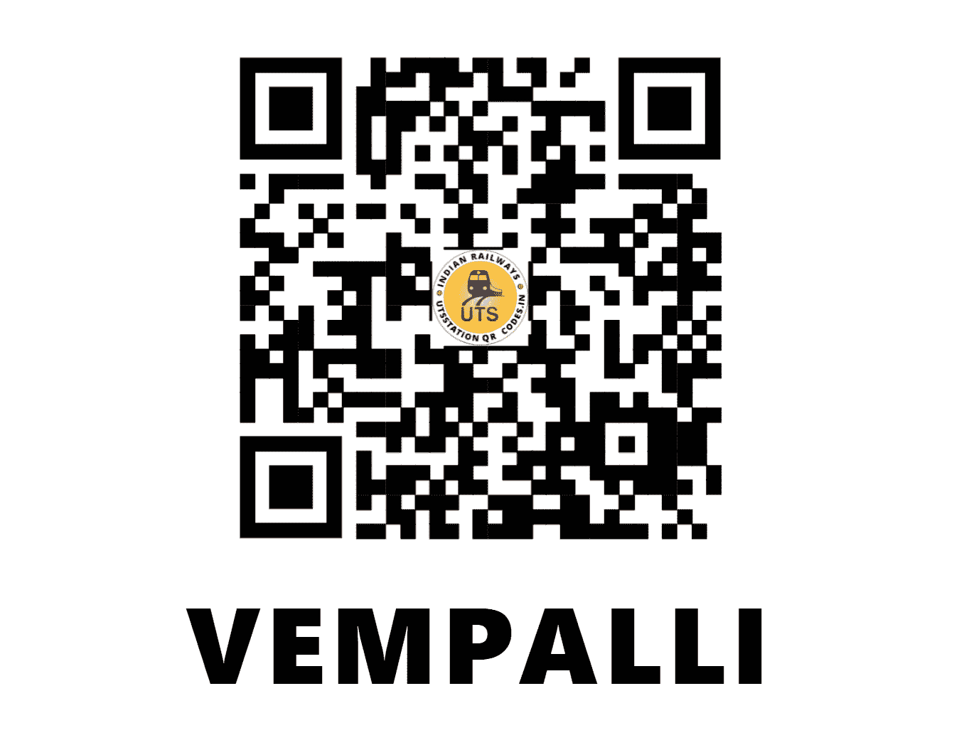 UTS QR Code for VEMPALLI - VEM - SC (TELANGANA)