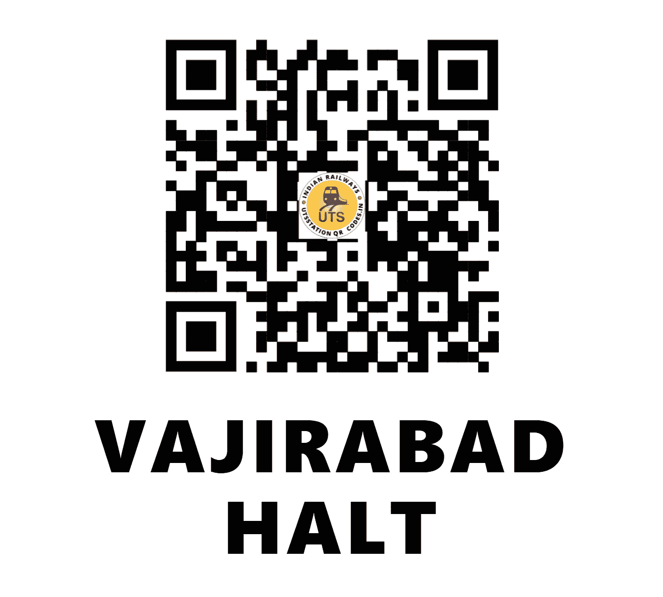 UTS QR Code for VAJIRABAD HALT - VJRD - SC (TELANGANA)
