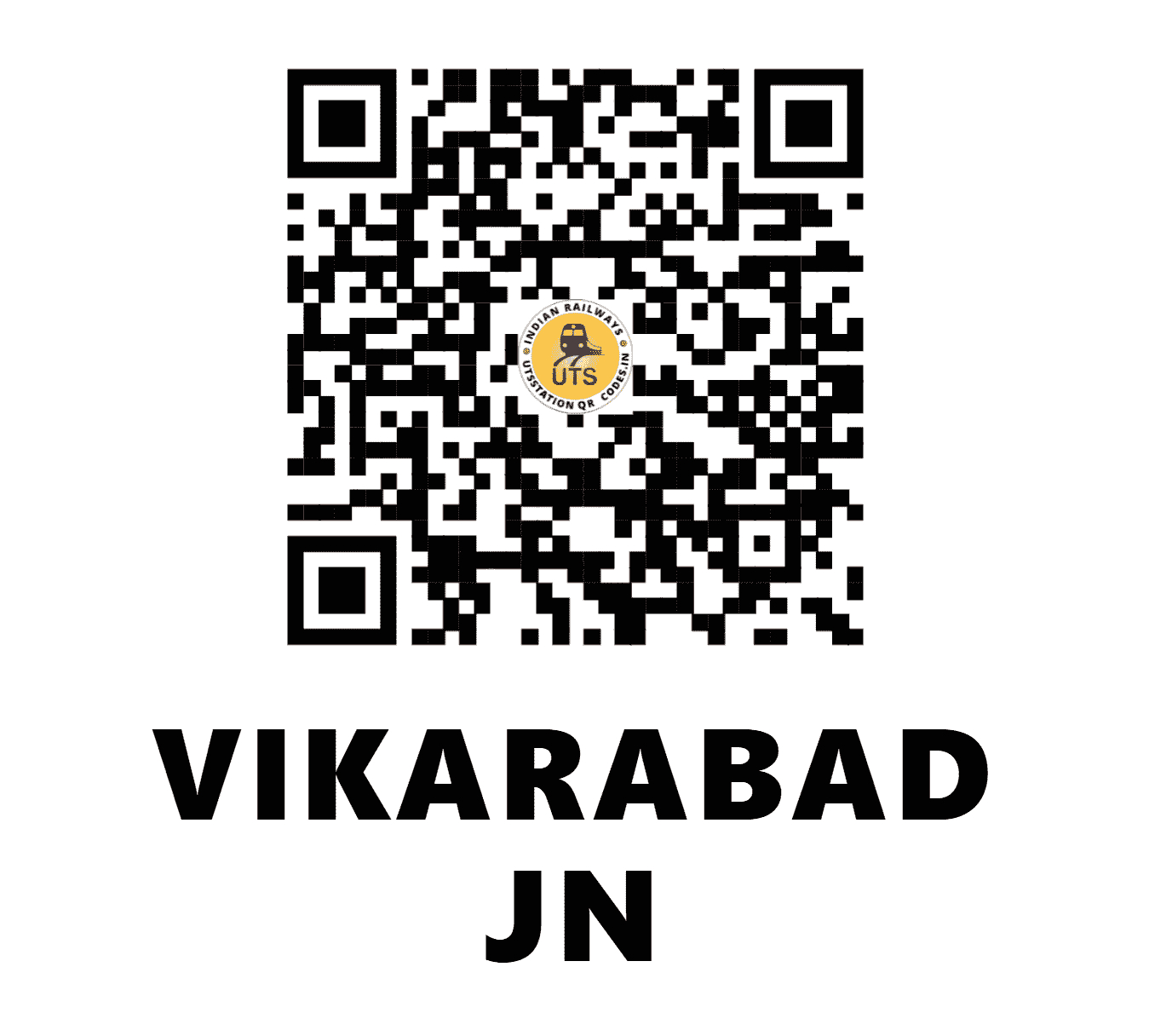 UTS QR Code for VIKARABAD JN - VKB - SC (TELANGANA)