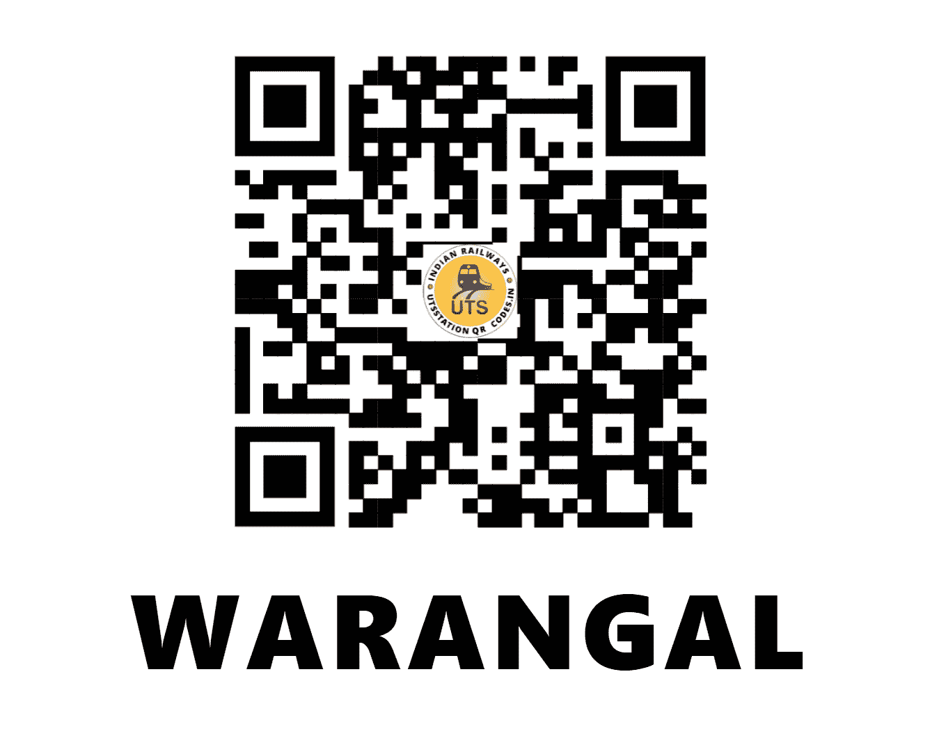 UTS QR Code for WARANGAL - WL - SC (TELANGANA)