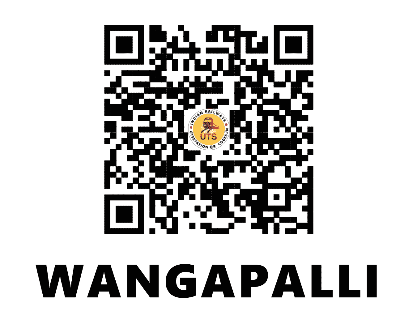 UTS QR Code for WANGAPALLI - WP - SC (TELANGANA)