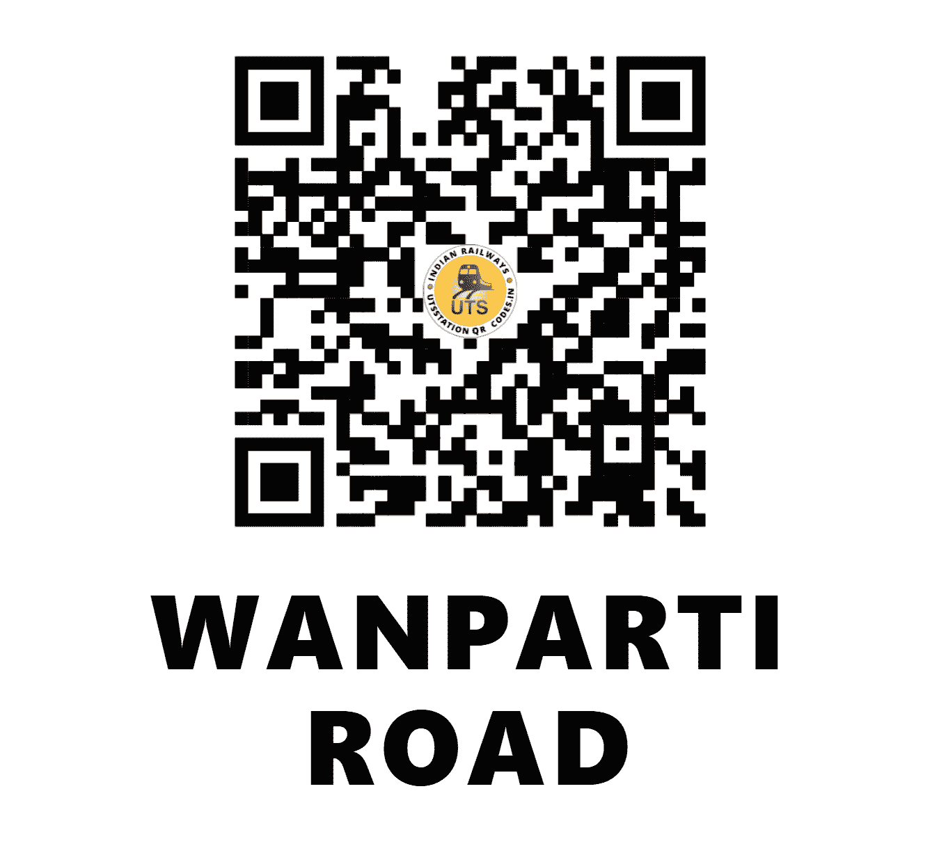 UTS QR Code for WANPARTI ROAD - WPR - SC (TELANGANA)