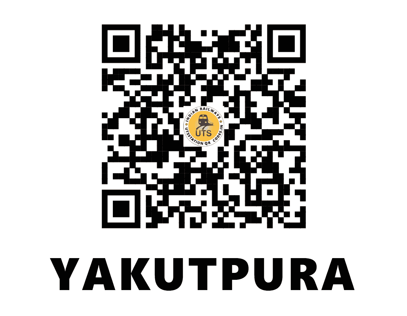 UTS QR Code for YAKUTPURA - YKA - SC (TELANGANA)