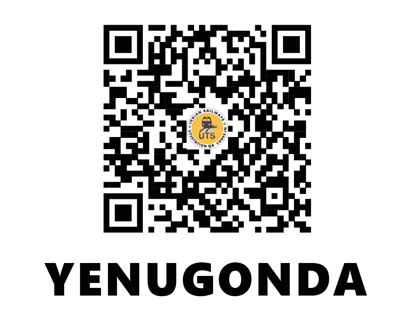 UTS QR Code for YENUGONDA - YNG - SC (TELANGANA)