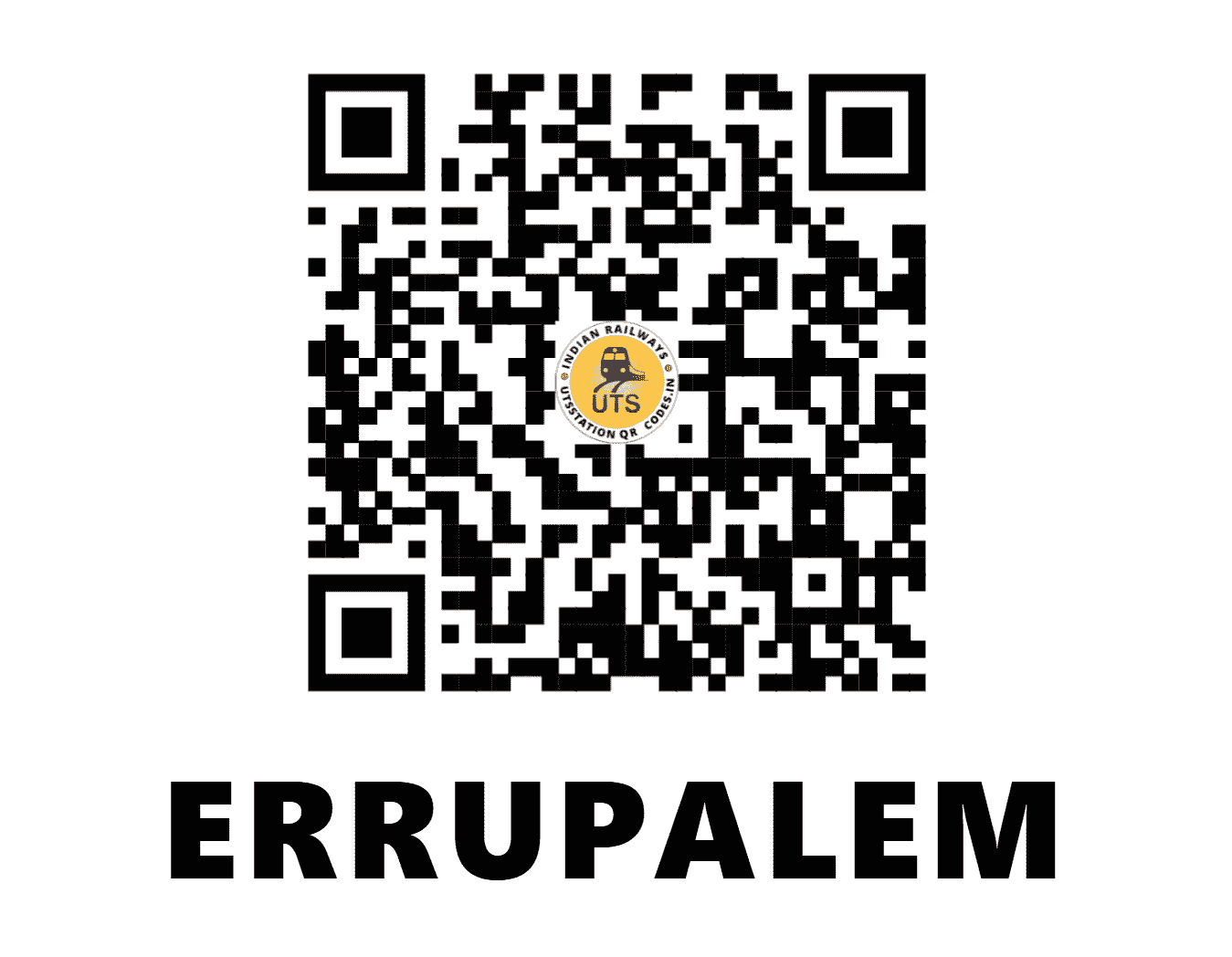 UTS QR Code for ERRUPALEM - YP - SC (TELANGANA)