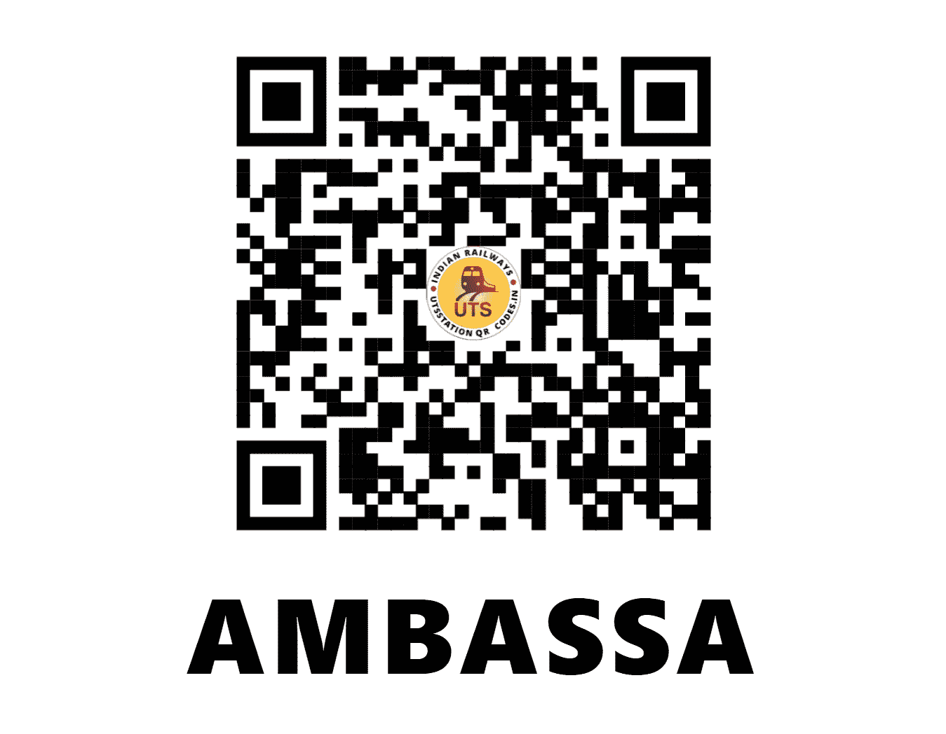 UTS QR Code for AMBASSA - ABSA - NF (TRIPURA)