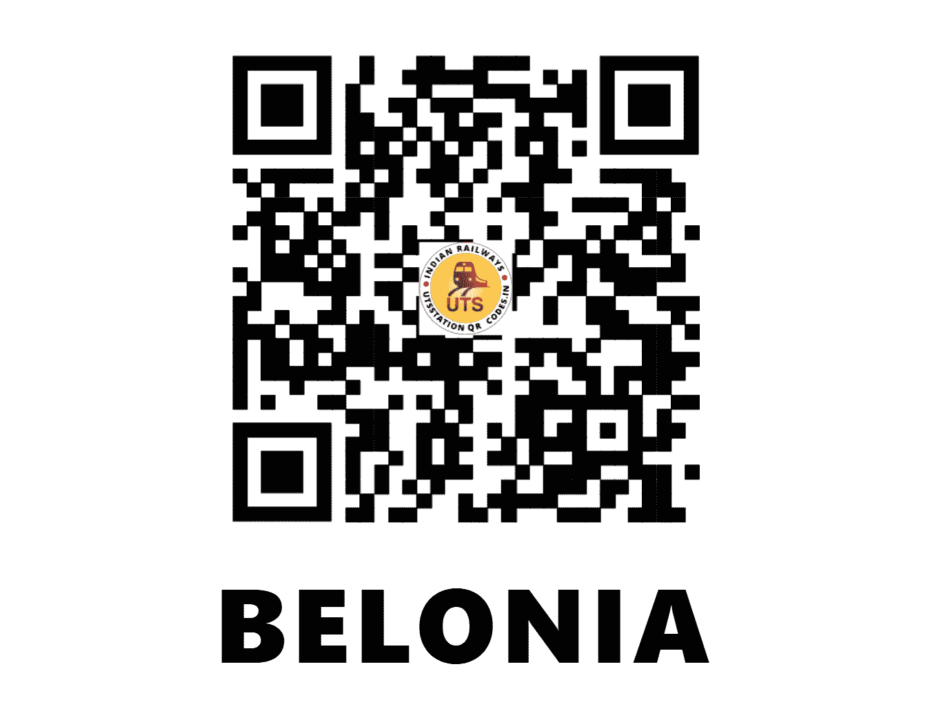 UTS QR Code for BELONIA - BENA - NF (TRIPURA)