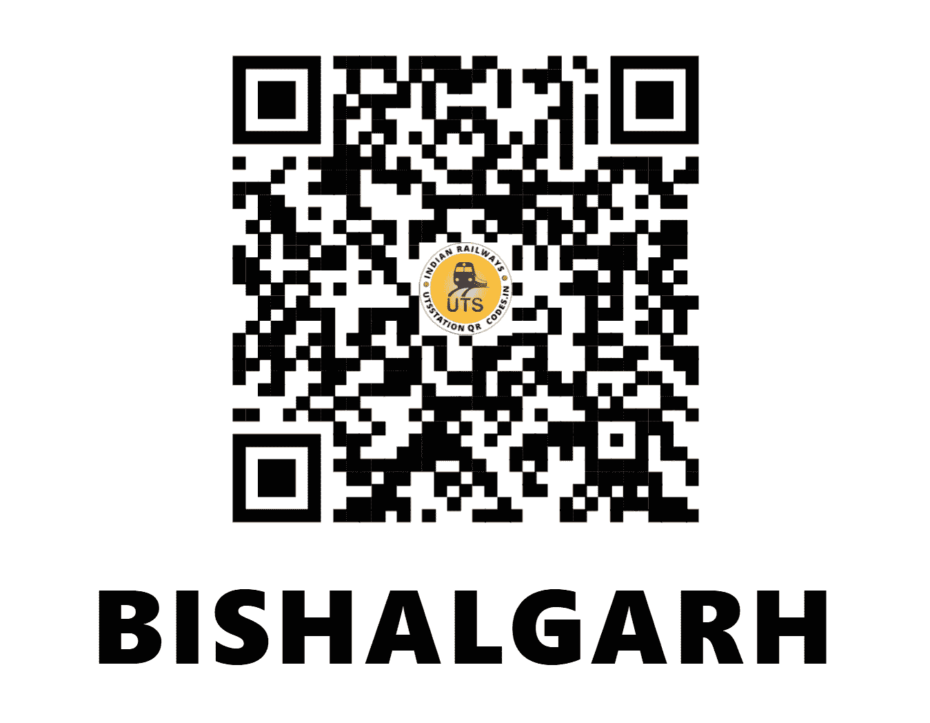 UTS QR Code for BISHALGARH - BLGH - NF (TRIPURA)