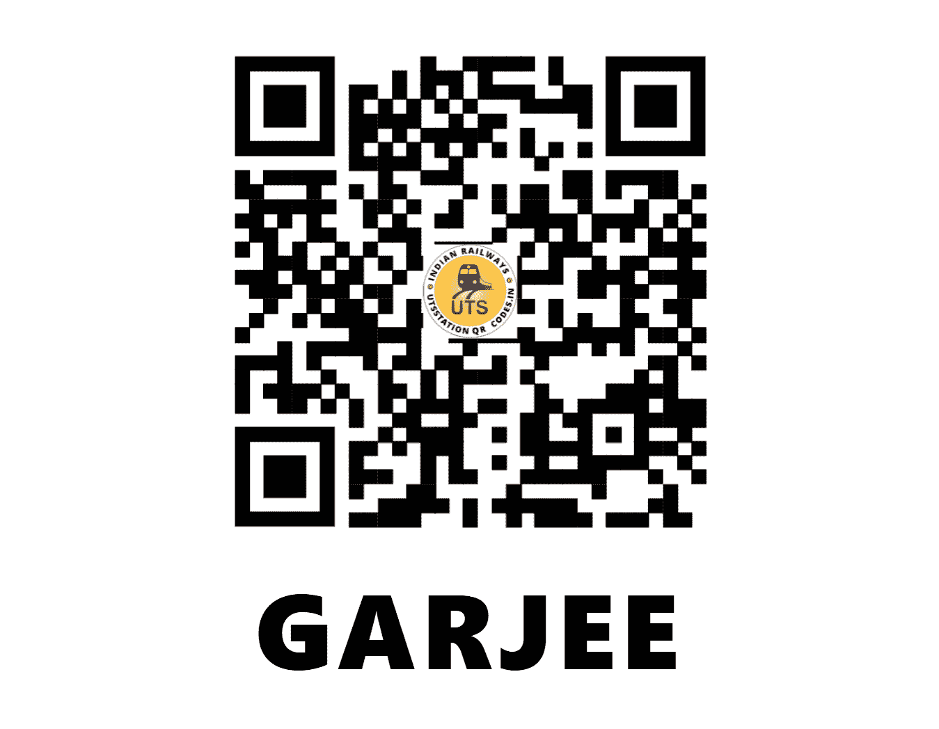 UTS QR Code for GARJEE - JRJE - NF (TRIPURA)