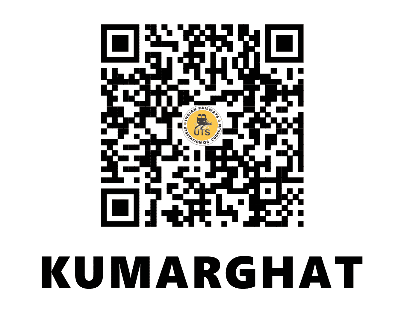 UTS QR Code for KUMARGHAT - KUGT - NF (TRIPURA)