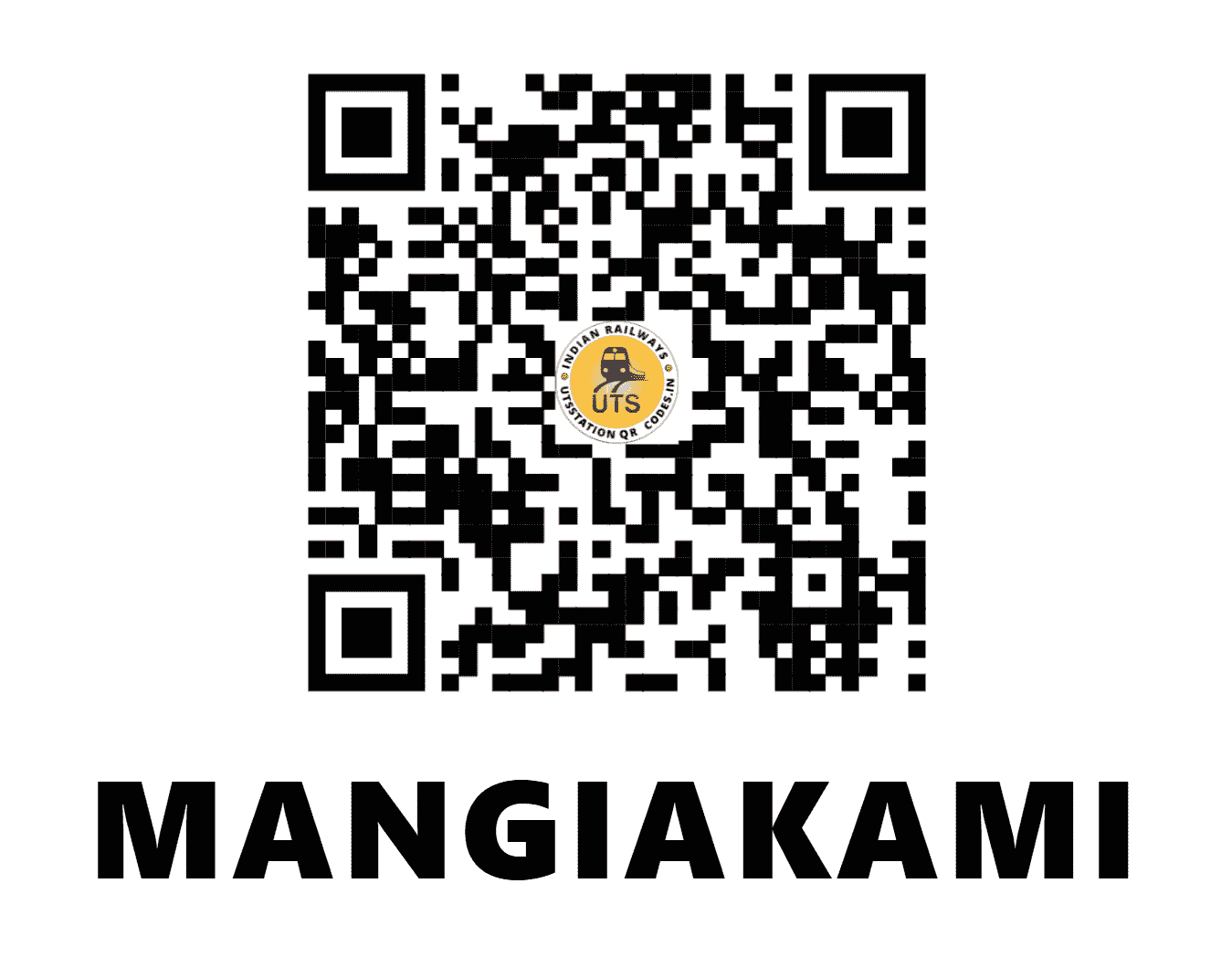 UTS QR Code for MANGIAKAMI - MGKM - NF (TRIPURA)