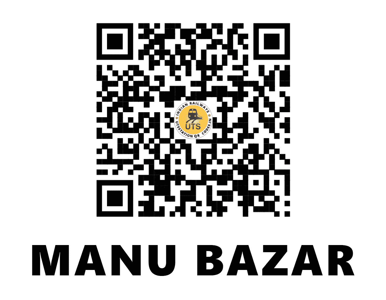 UTS QR Code for MANU BAZAR - MUBR - NF (TRIPURA)