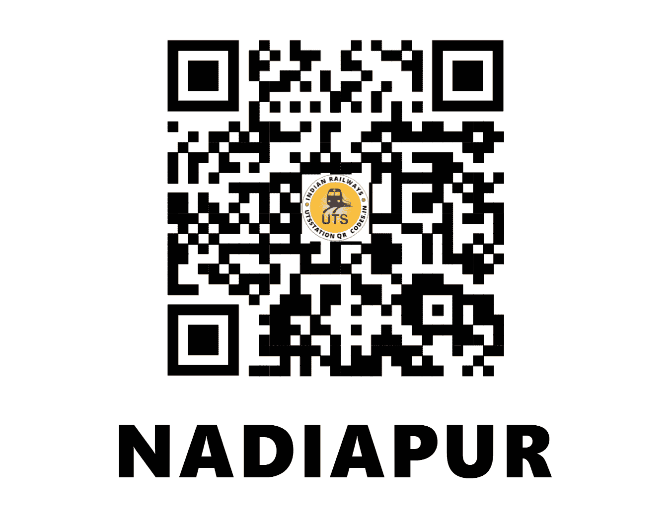 UTS QR Code for NADIAPUR - NPU - NF (TRIPURA)