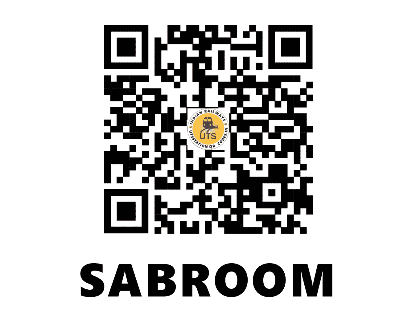 UTS QR Code for SABROOM - SBRM - NF (TRIPURA)