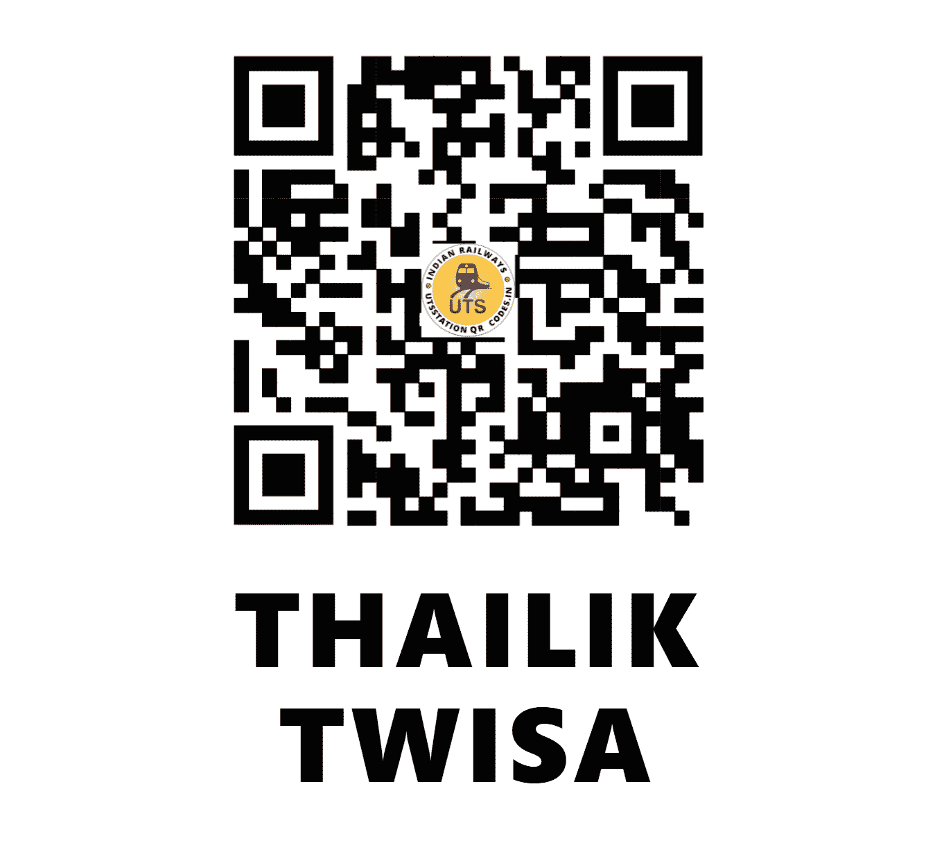 UTS QR Code for THAILIK TWISA - THTW - NF (TRIPURA)