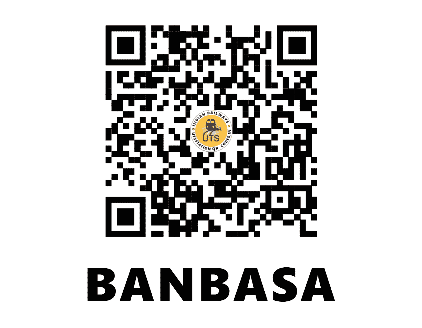 UTS QR Code for BANBASA - BNSA - NE (UTTARAKHAND)